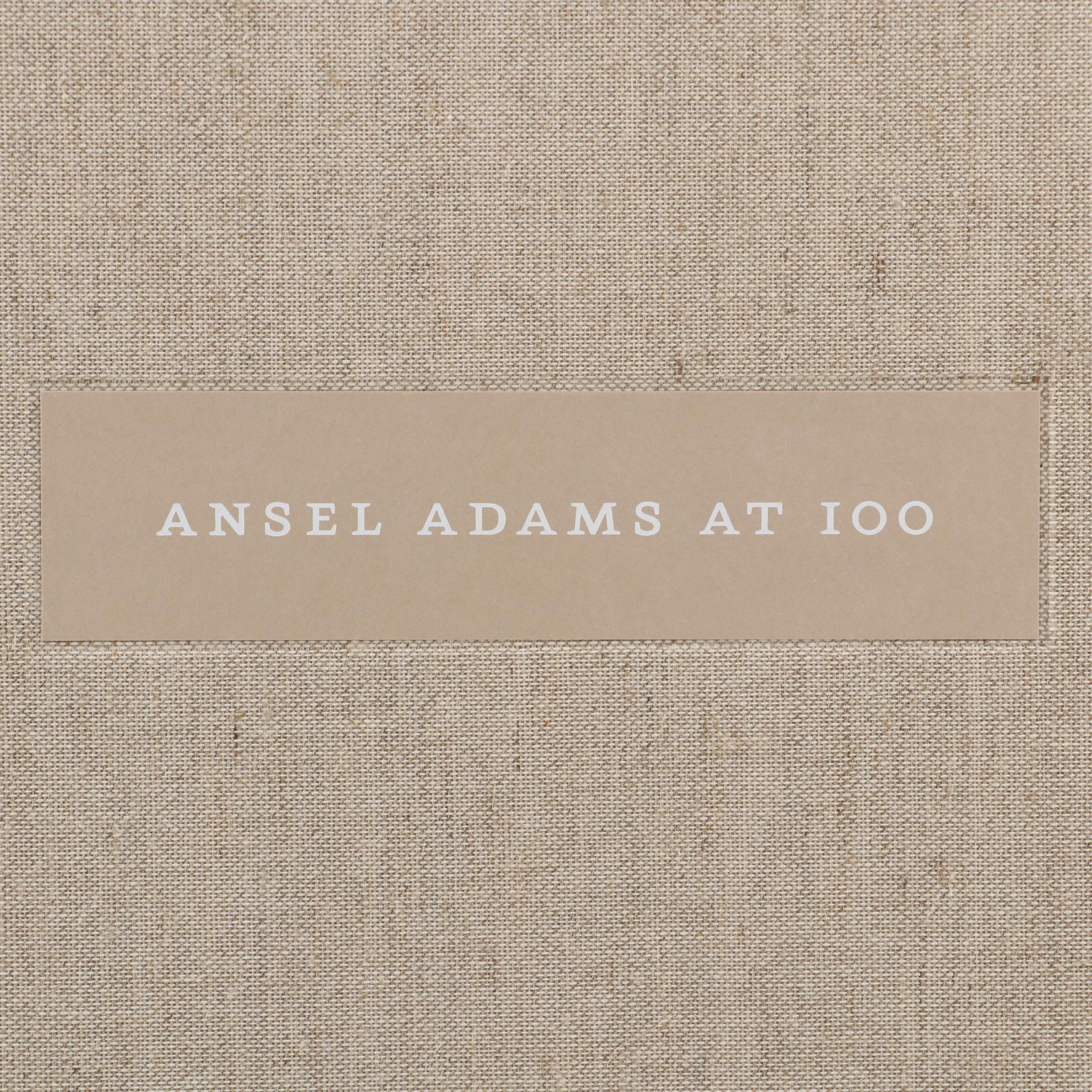 First Edition "Ansel Adams at 100" by John Szarkowski, 2001