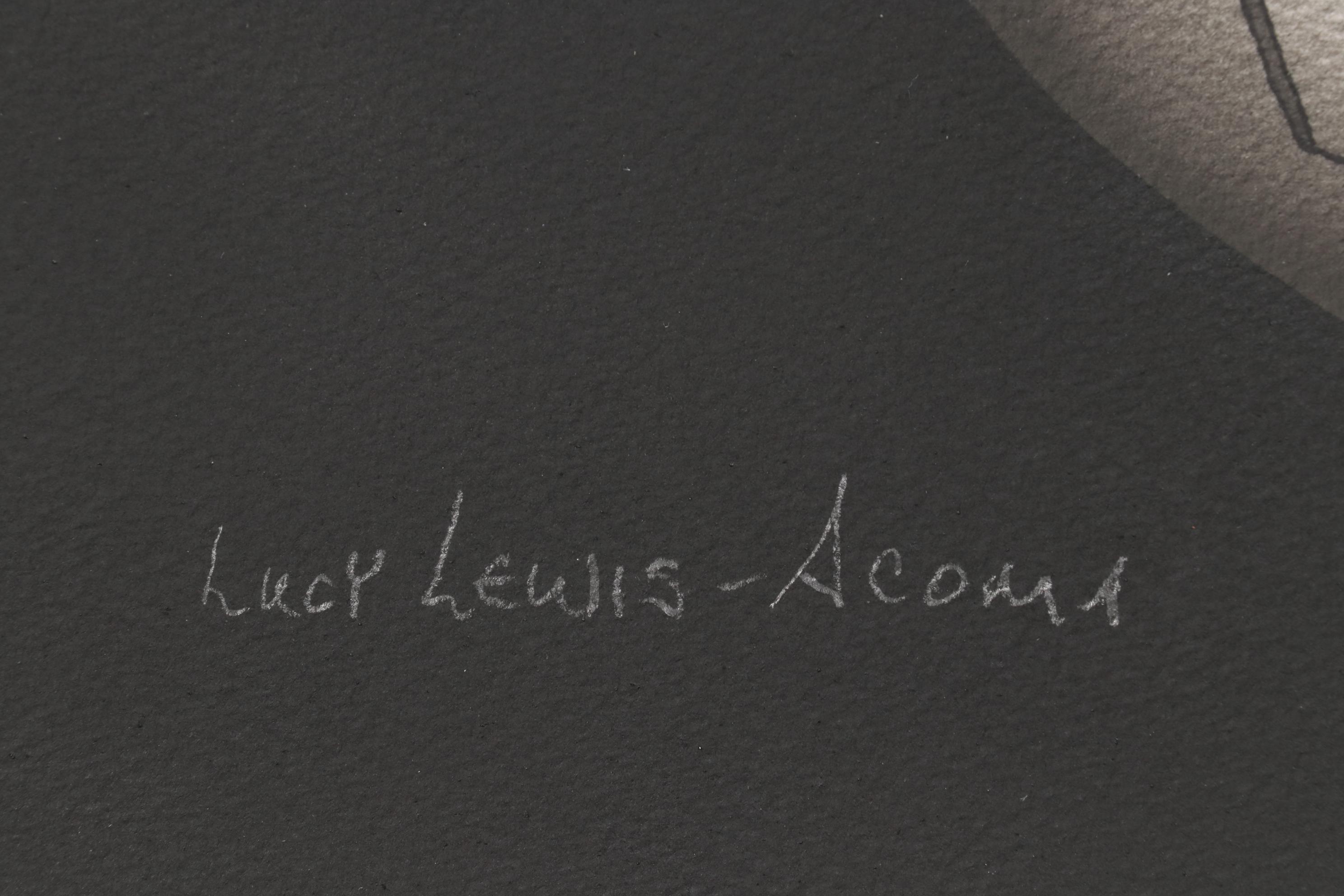 Kevin McDermott Watercolor Painting "Lucy Lewis - Acoma"