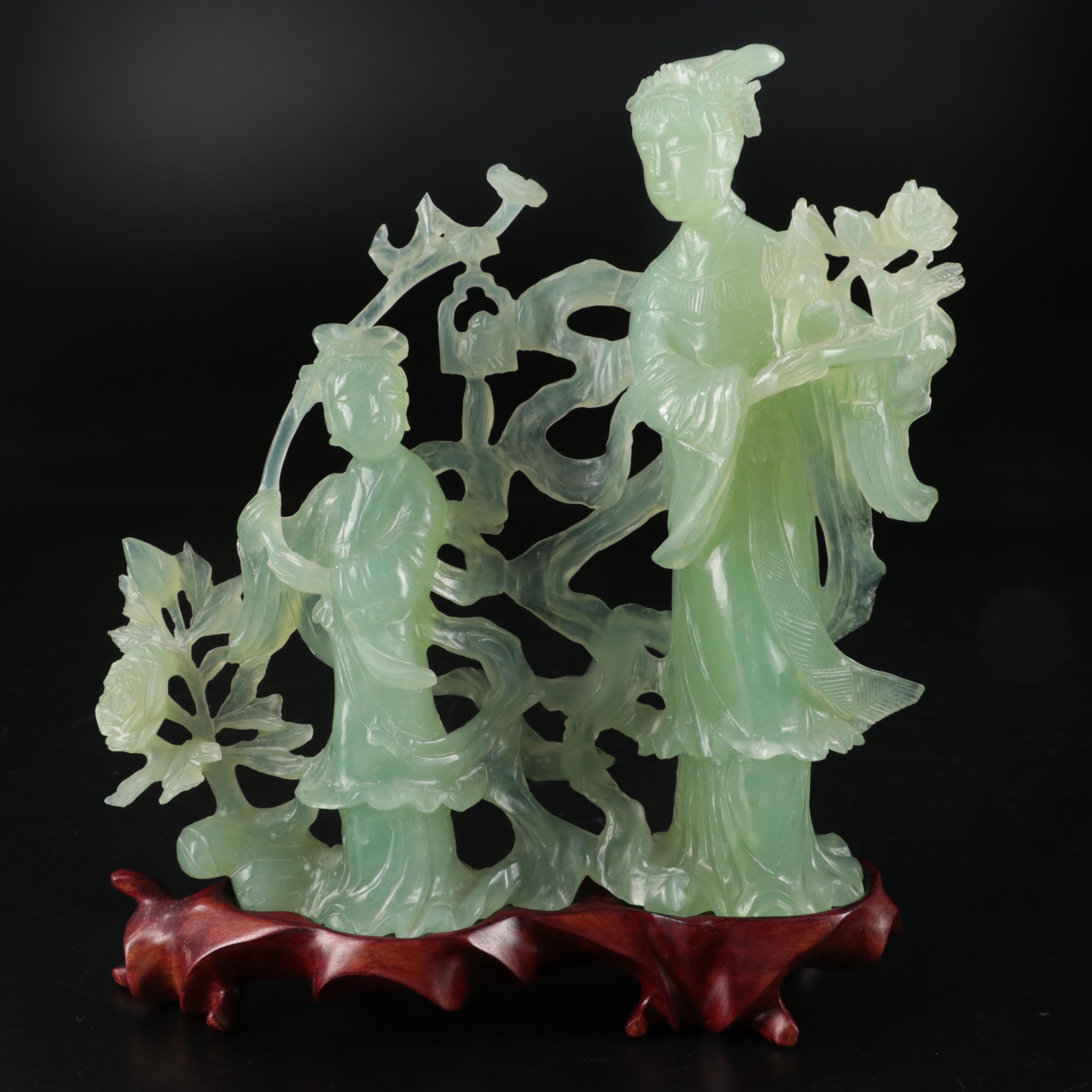 Chinese Carved Bowenite Figurines
