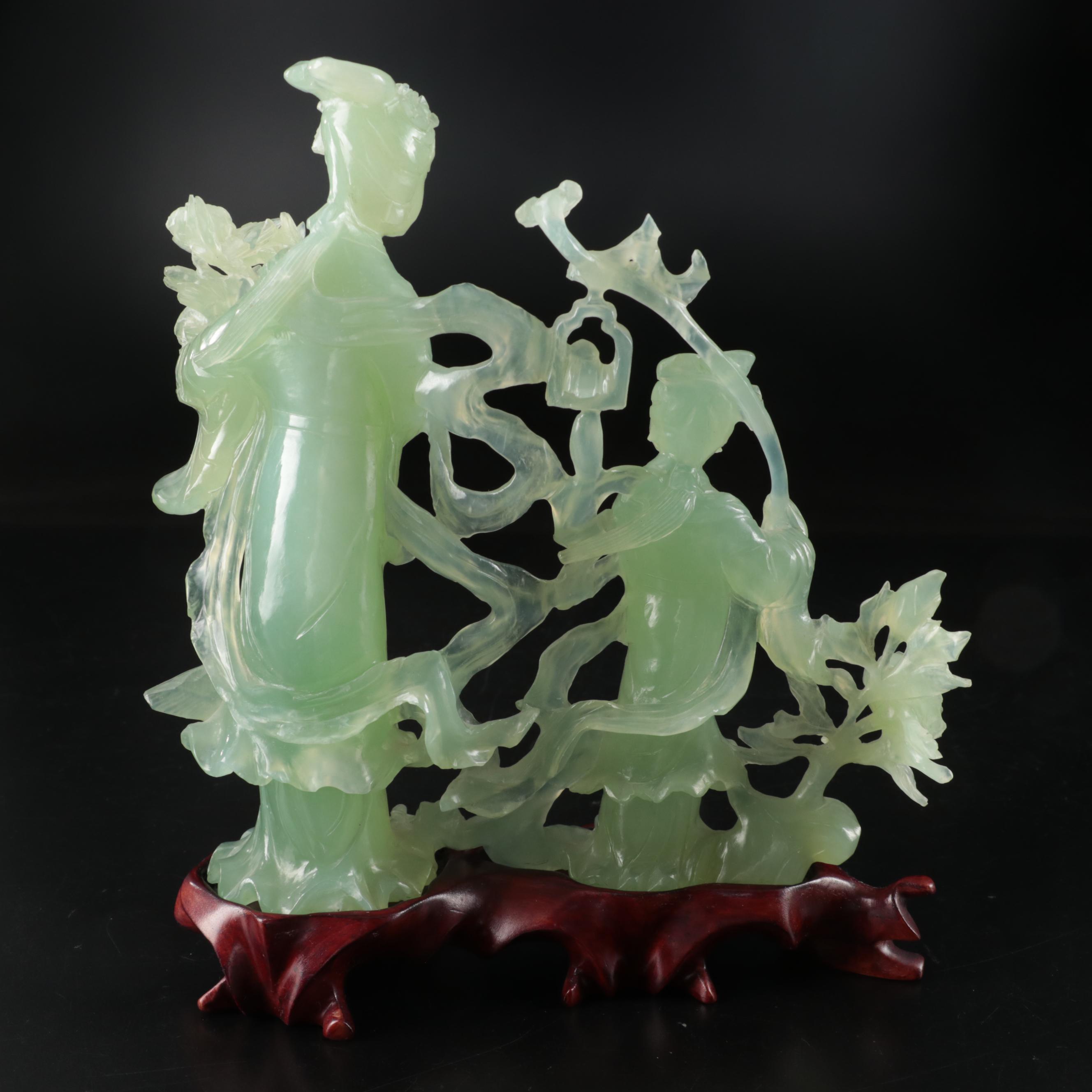 Chinese Carved Bowenite Figurines