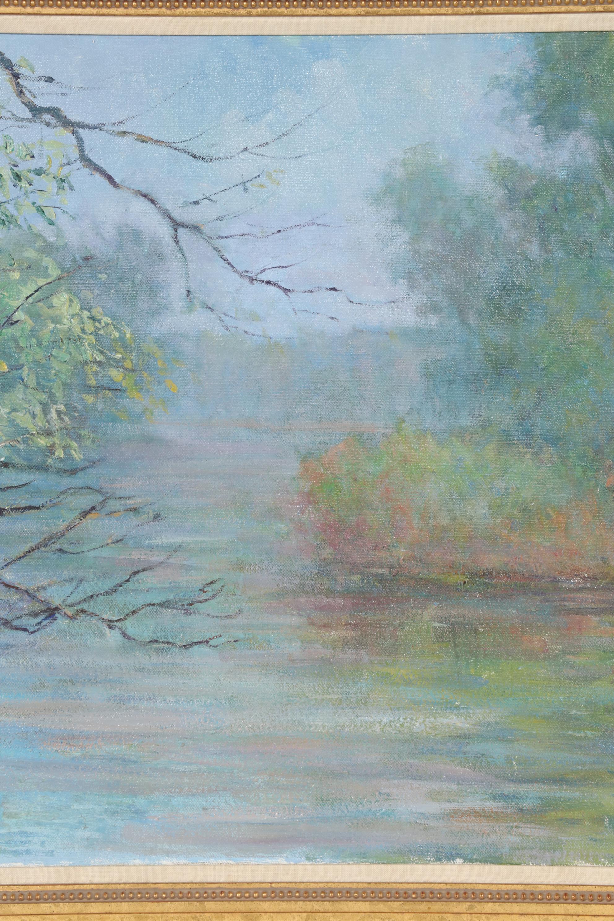James McGinley Oil Painting "Morning Mist," Mid to Late 20th Century