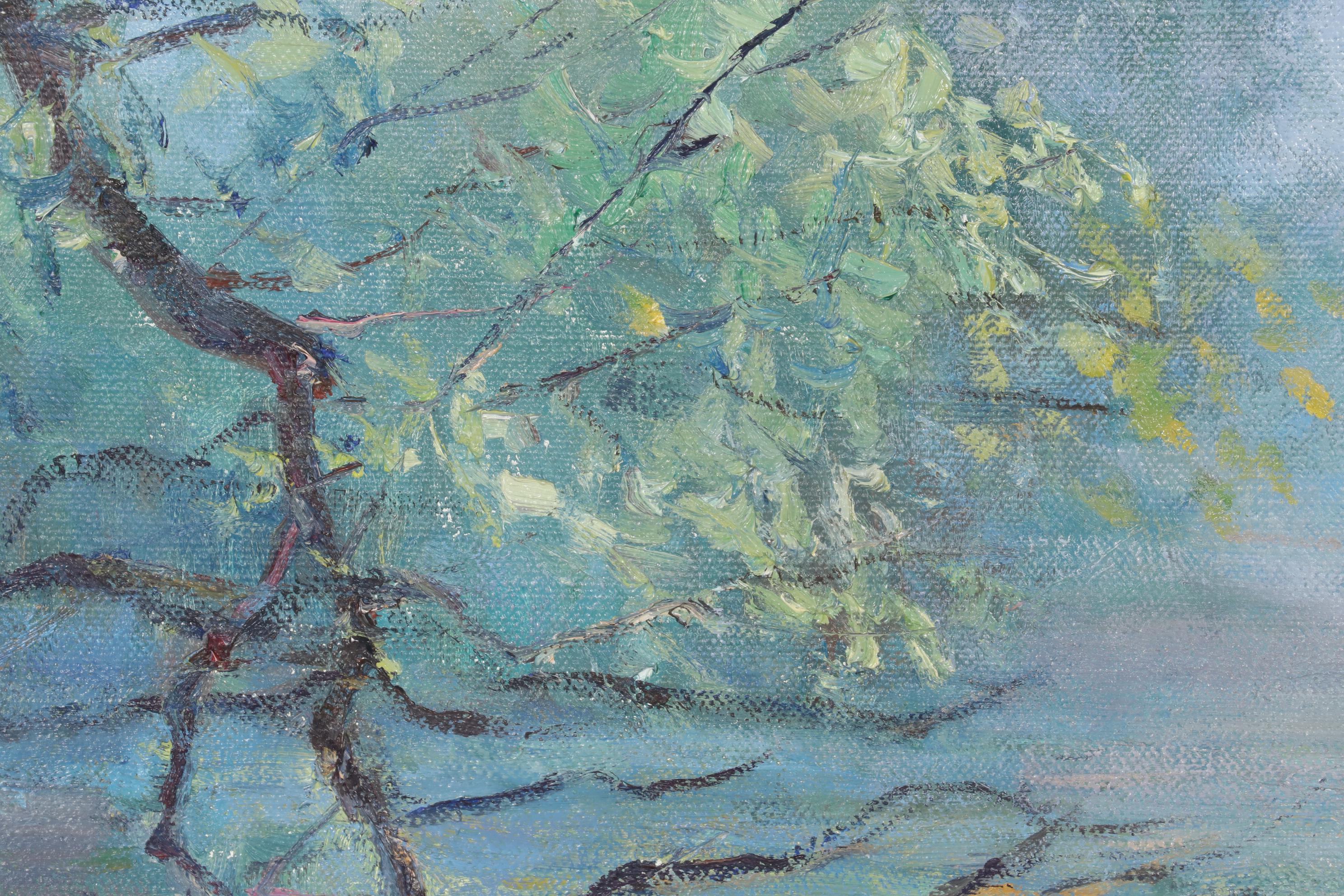James McGinley Oil Painting "Morning Mist," Mid to Late 20th Century
