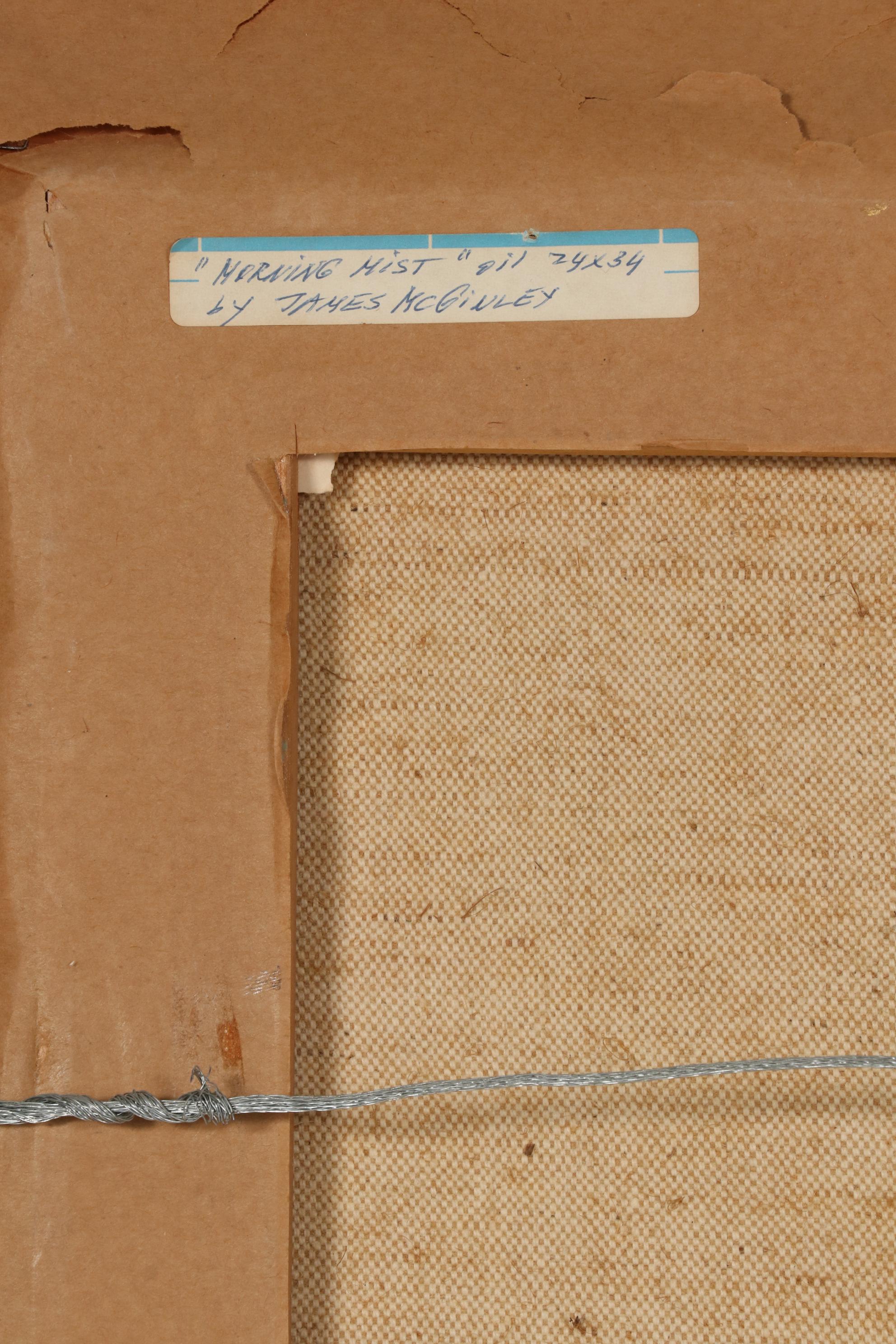 James McGinley Oil Painting "Morning Mist," Mid to Late 20th Century