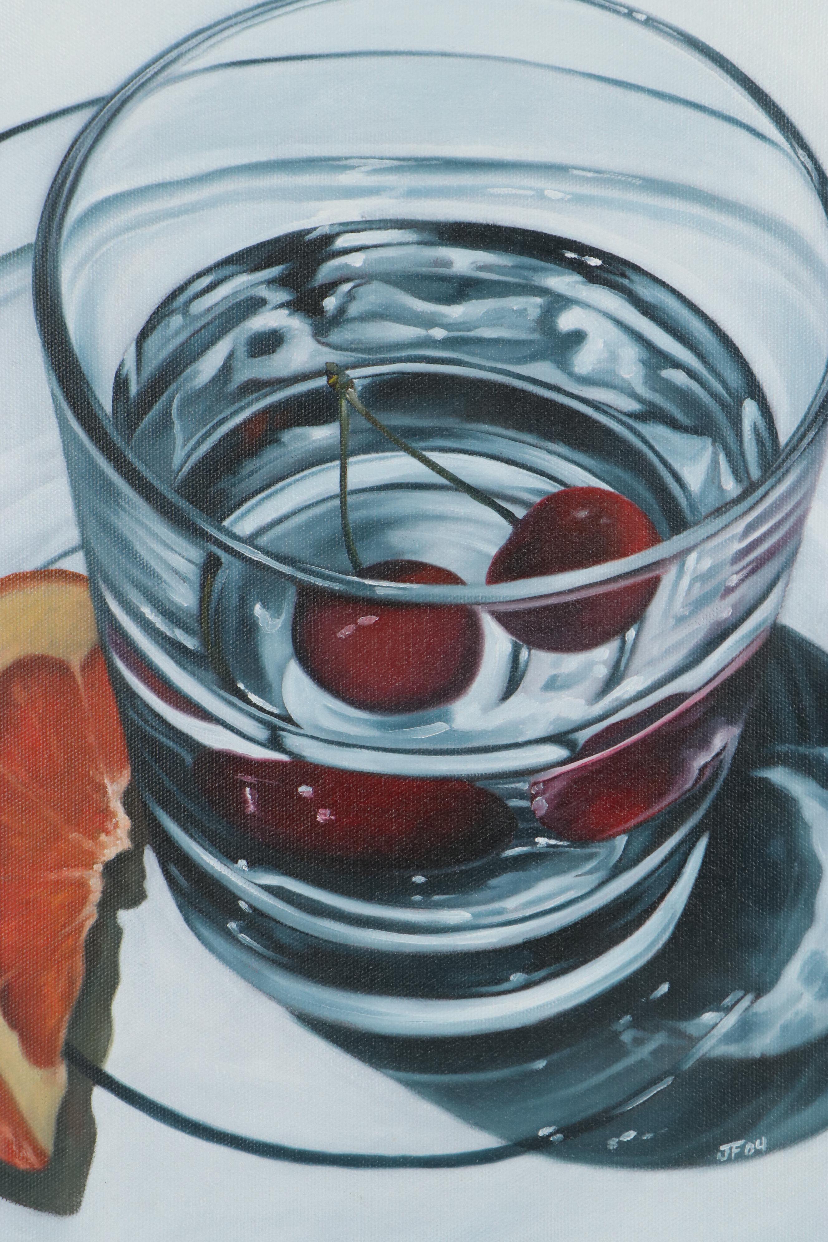 Hyperrealistic Oil Painting of Cocktail, 2004