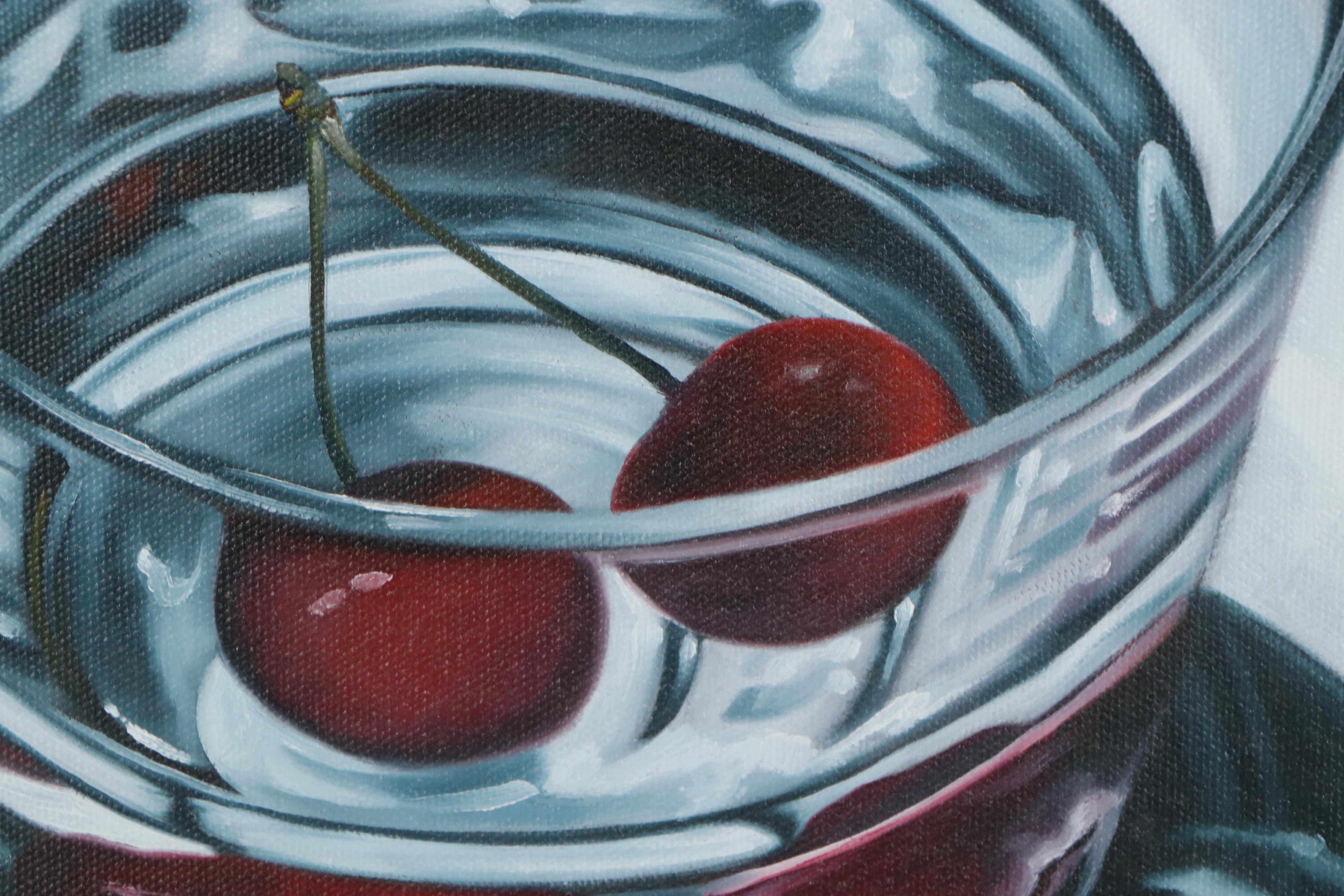 Hyperrealistic Oil Painting of Cocktail, 2004