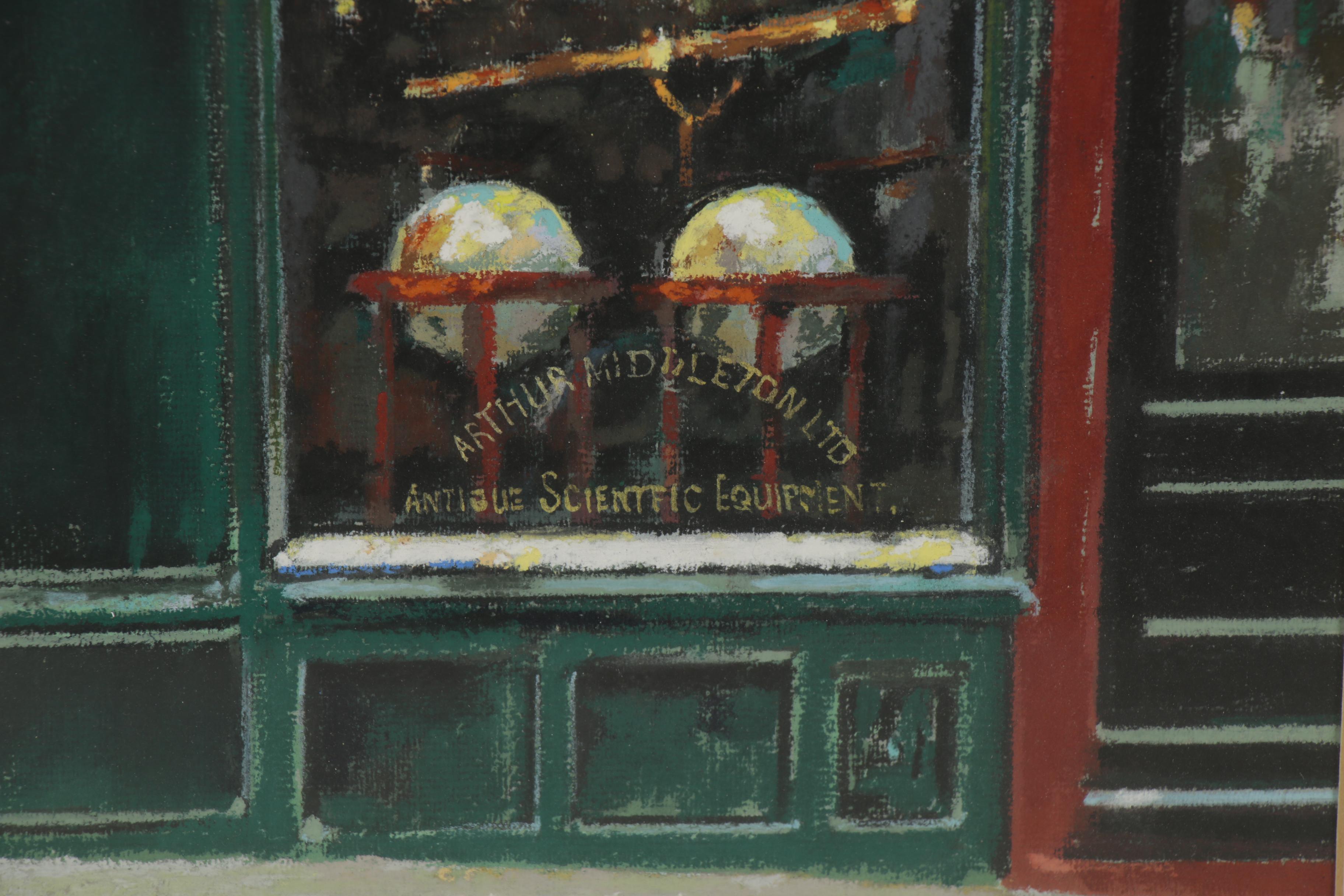 Gouache Painting of Arthur Middleton Ltd. at Covent Gardens, Late 20th Century