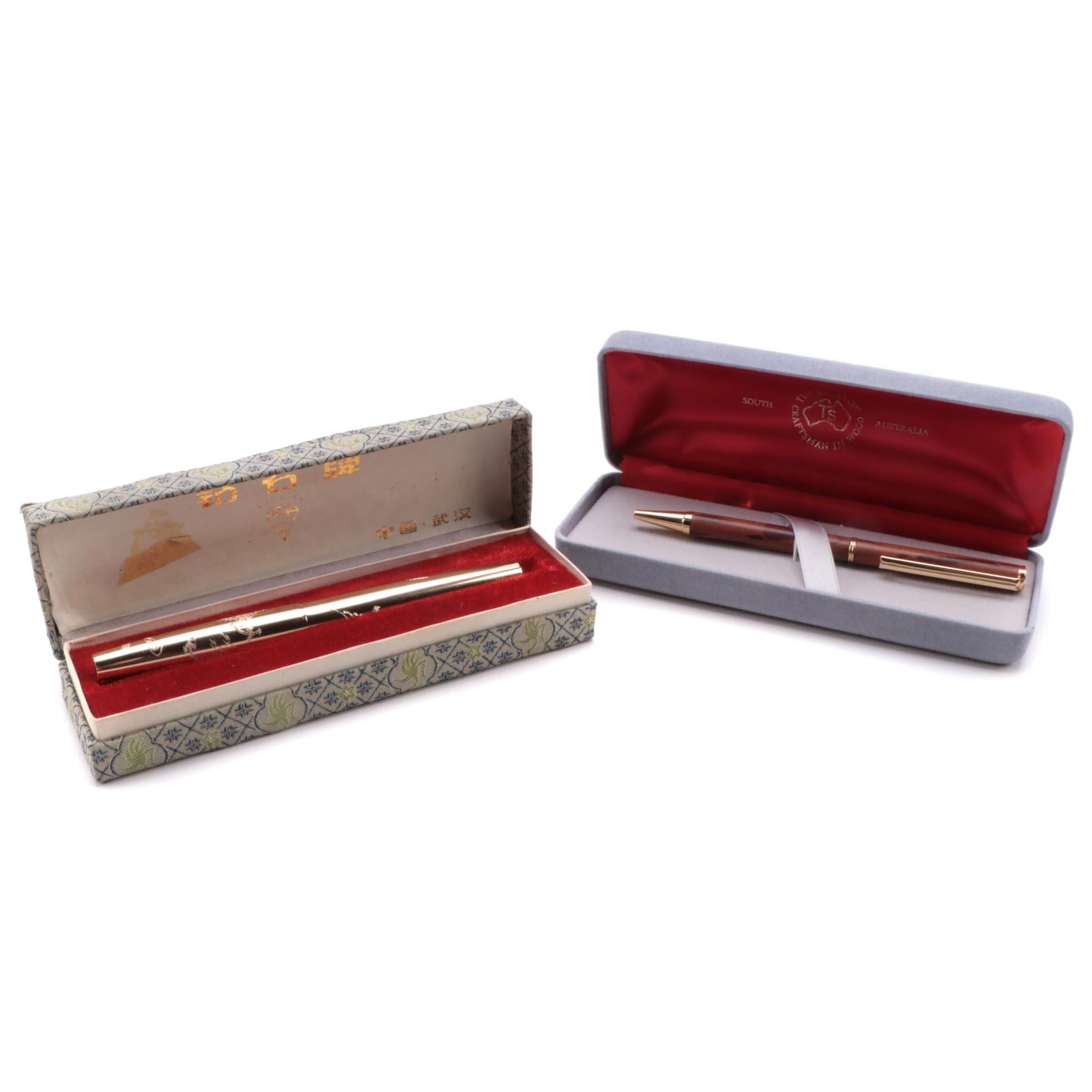 Wuhan Dàgōng Metal Dragon Phoenix and Tim Skilton Wood Pens