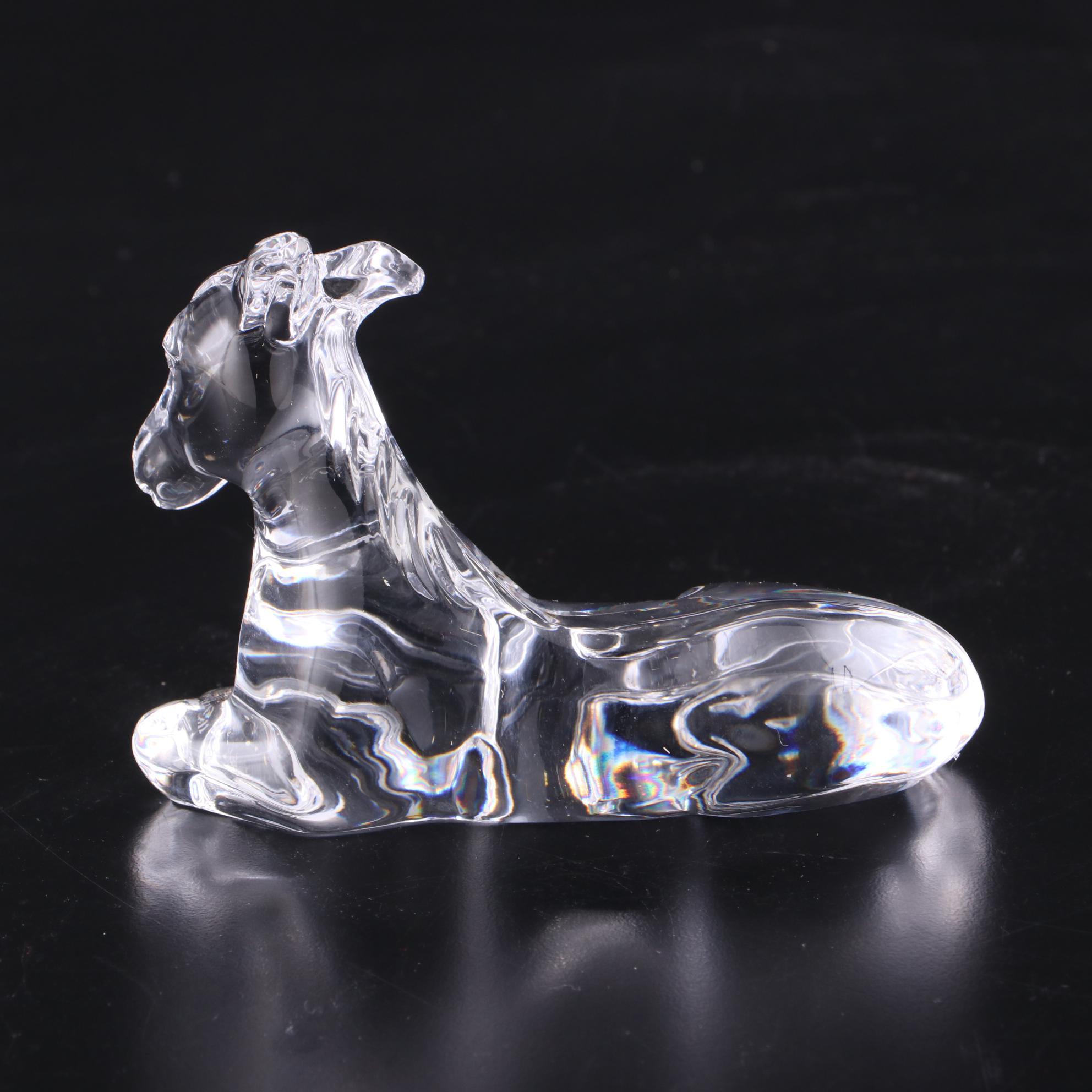 Waterford Crystal Nativity Donkey Figurine