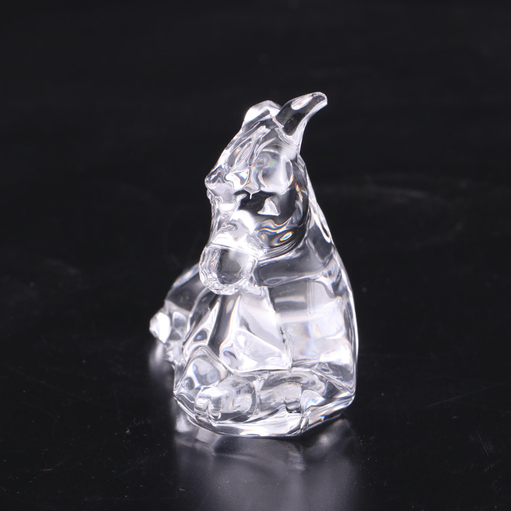 Waterford Crystal Nativity Donkey Figurine