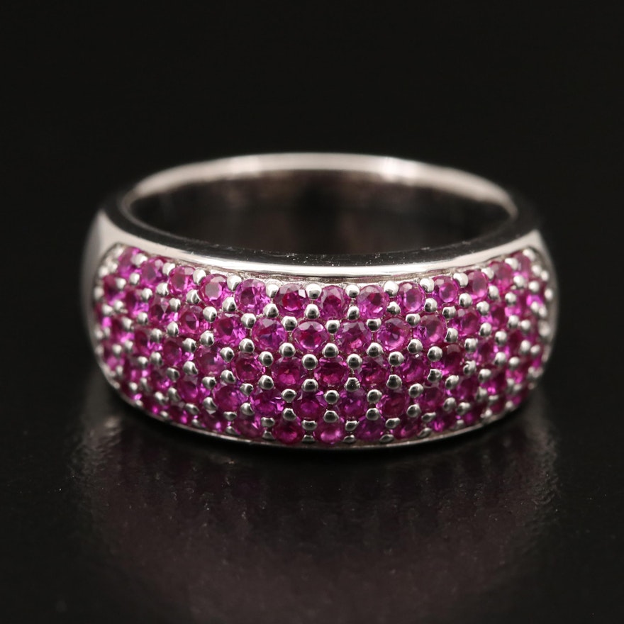 Sterling Silver Ruby Ring