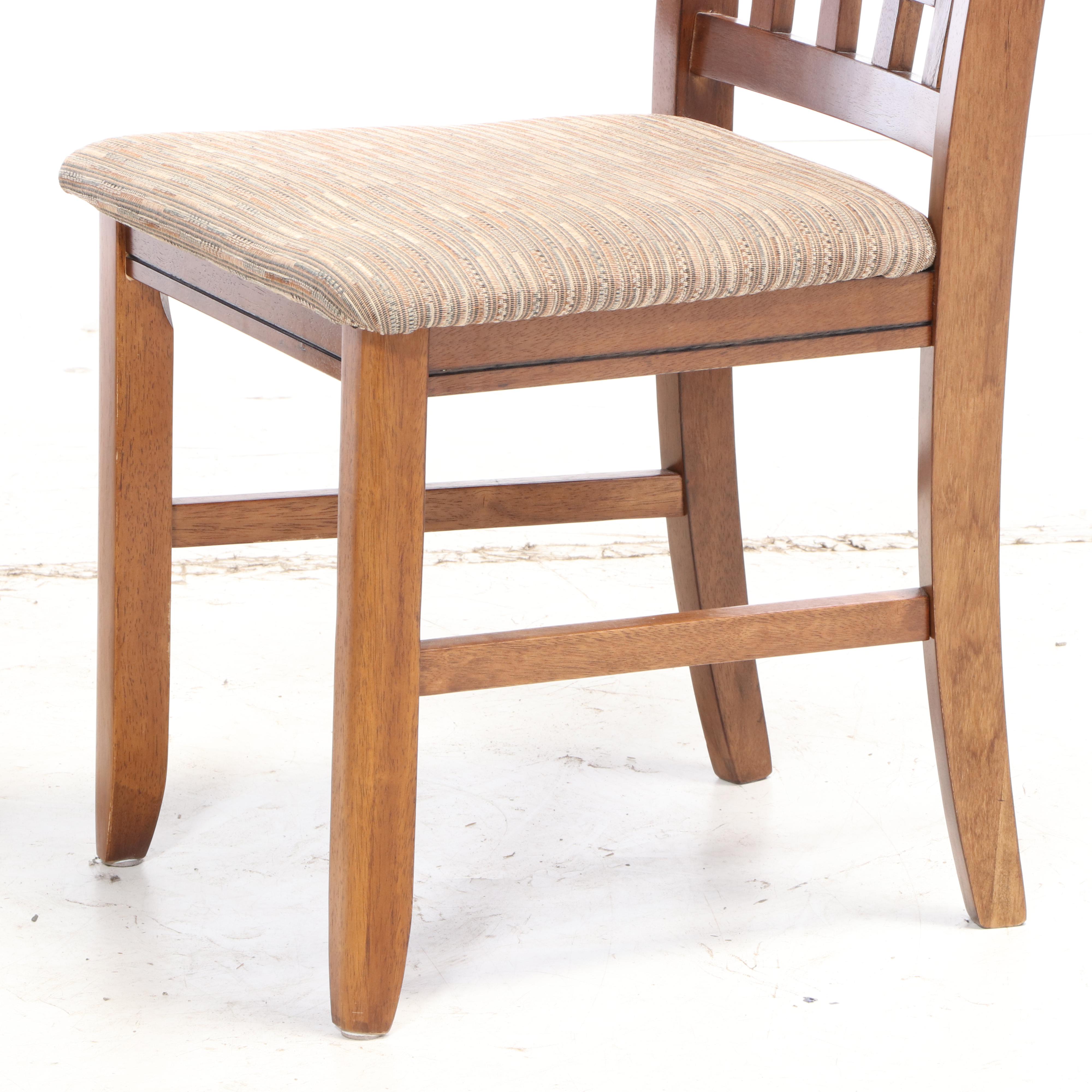 Arts & Crafts Mission Style Expandable Dining Table with Four Side Chairs