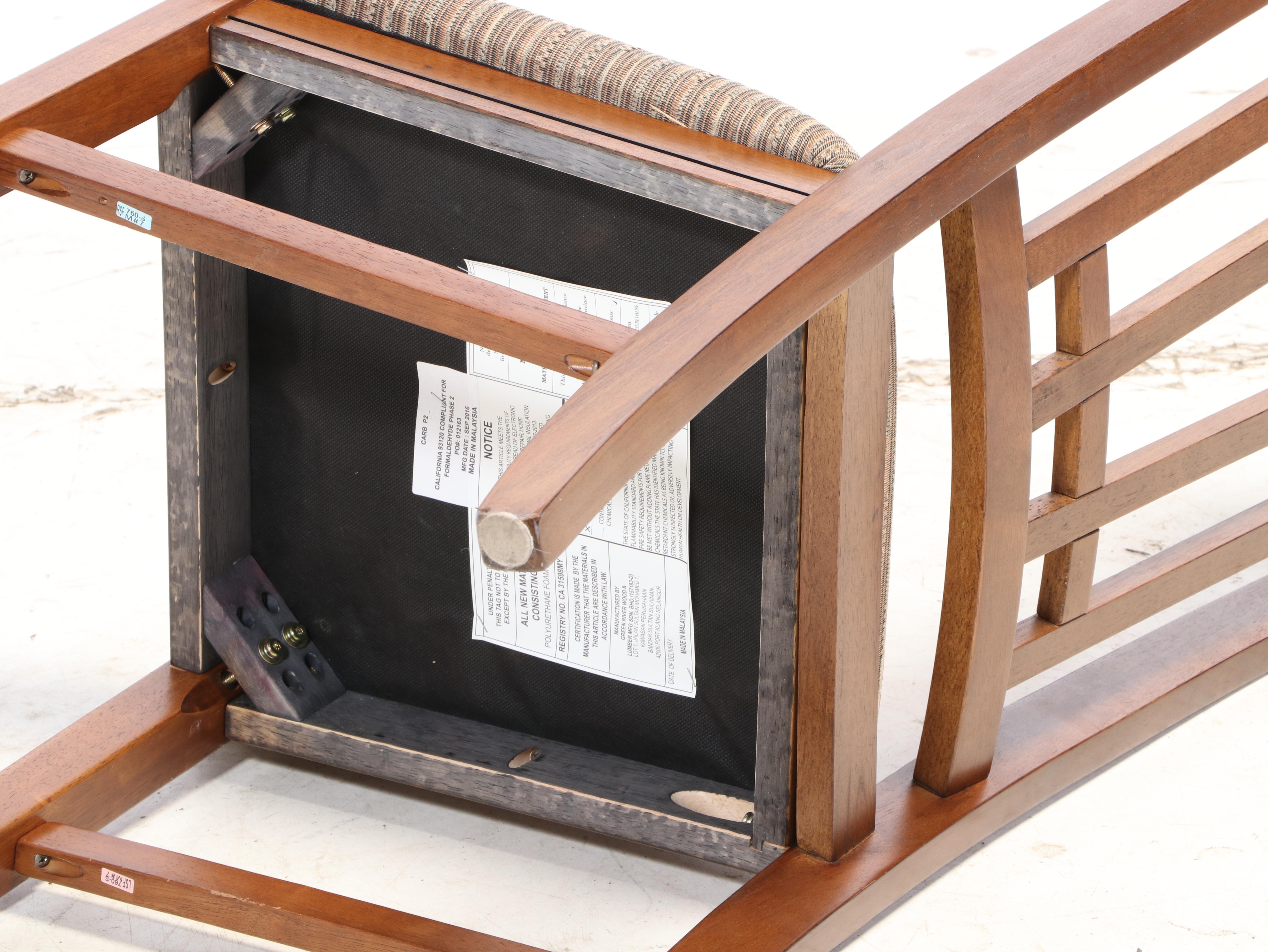 Arts & Crafts Mission Style Expandable Dining Table with Four Side Chairs