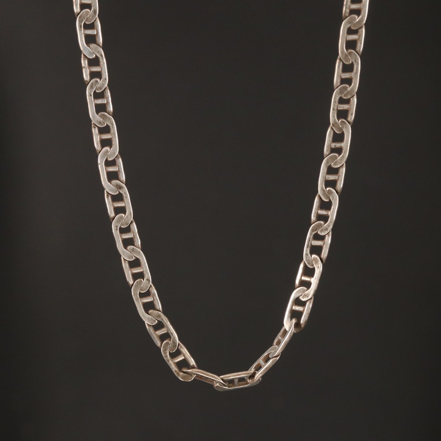 Sterling Mariner Chain Necklace