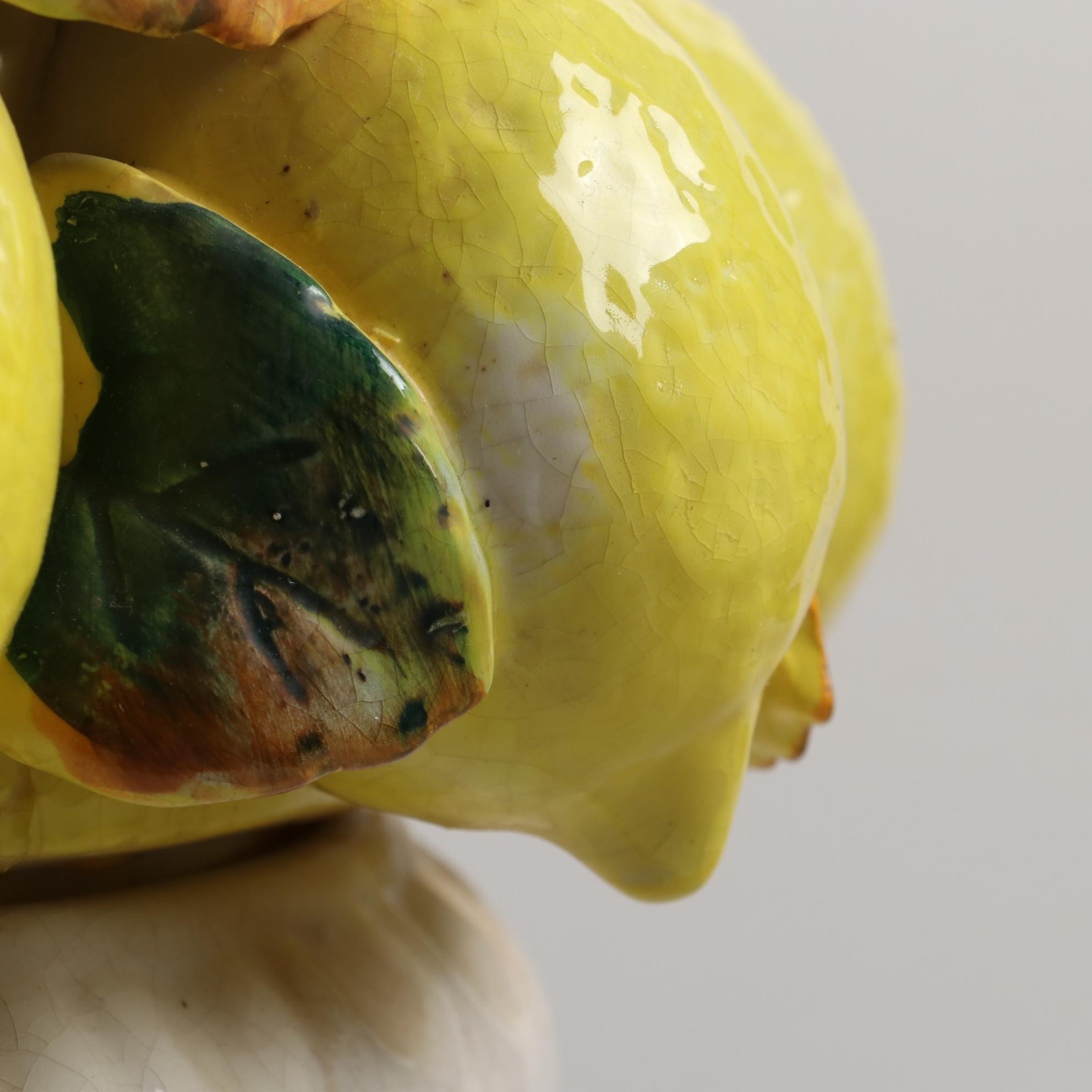 Ceramic Lemon Topiary Centerpiece