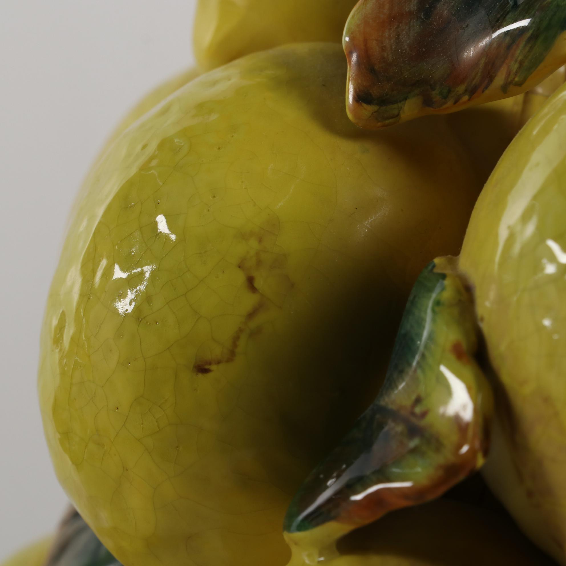 Ceramic Lemon Topiary Centerpiece