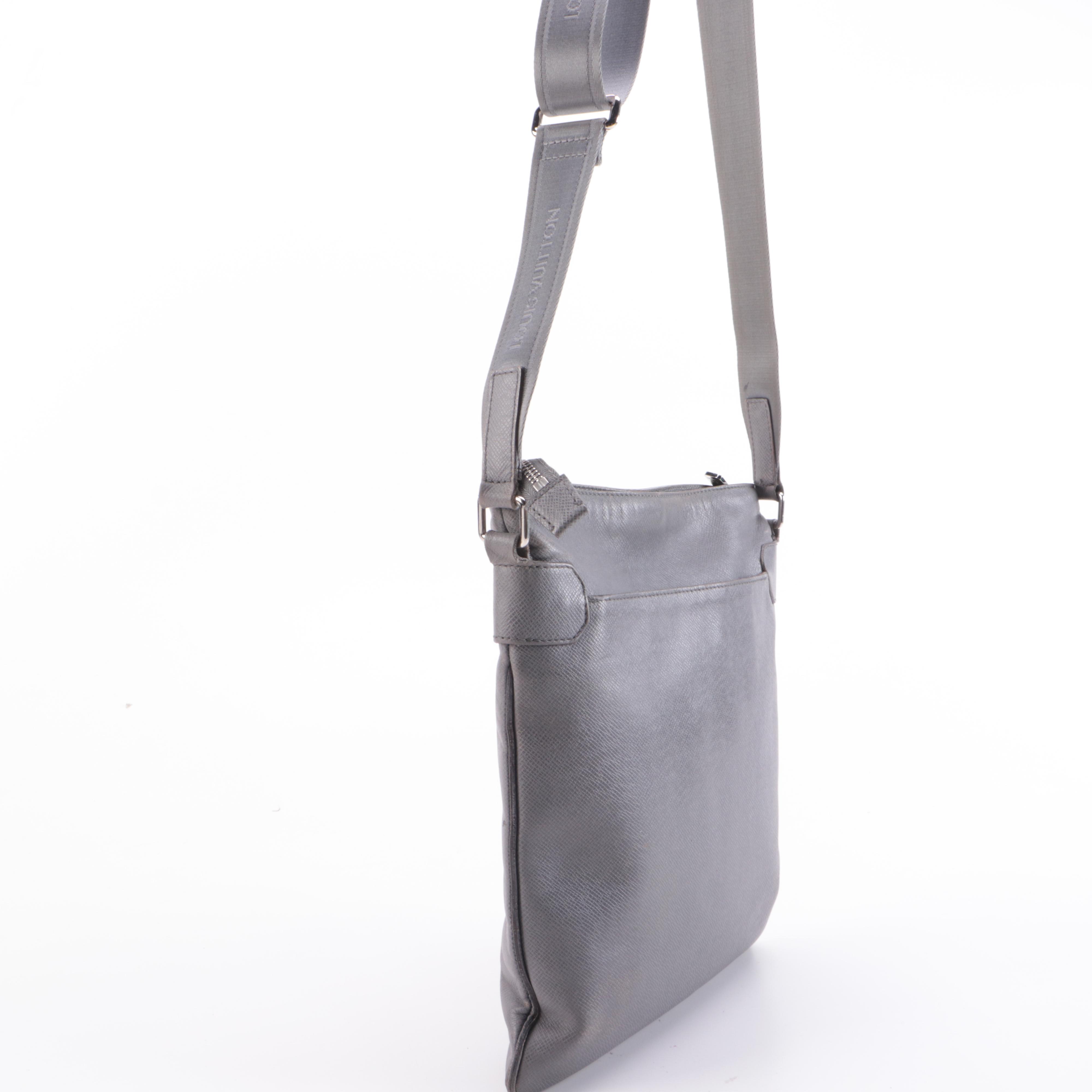 Louis Vuitton Sasha Messenger Bag in Glacier Grey Taiga Leather