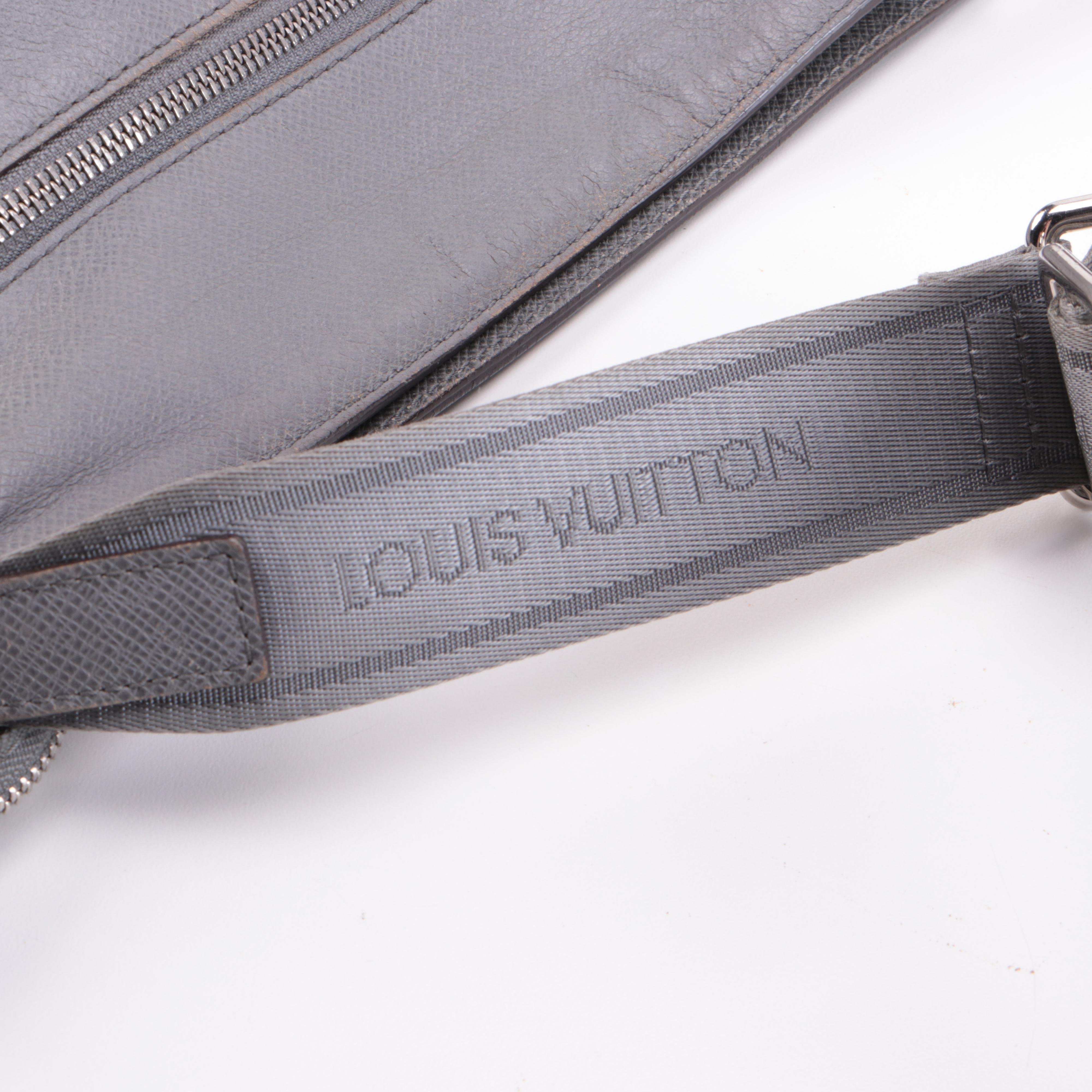 Louis Vuitton Sasha Messenger Bag in Glacier Grey Taiga Leather