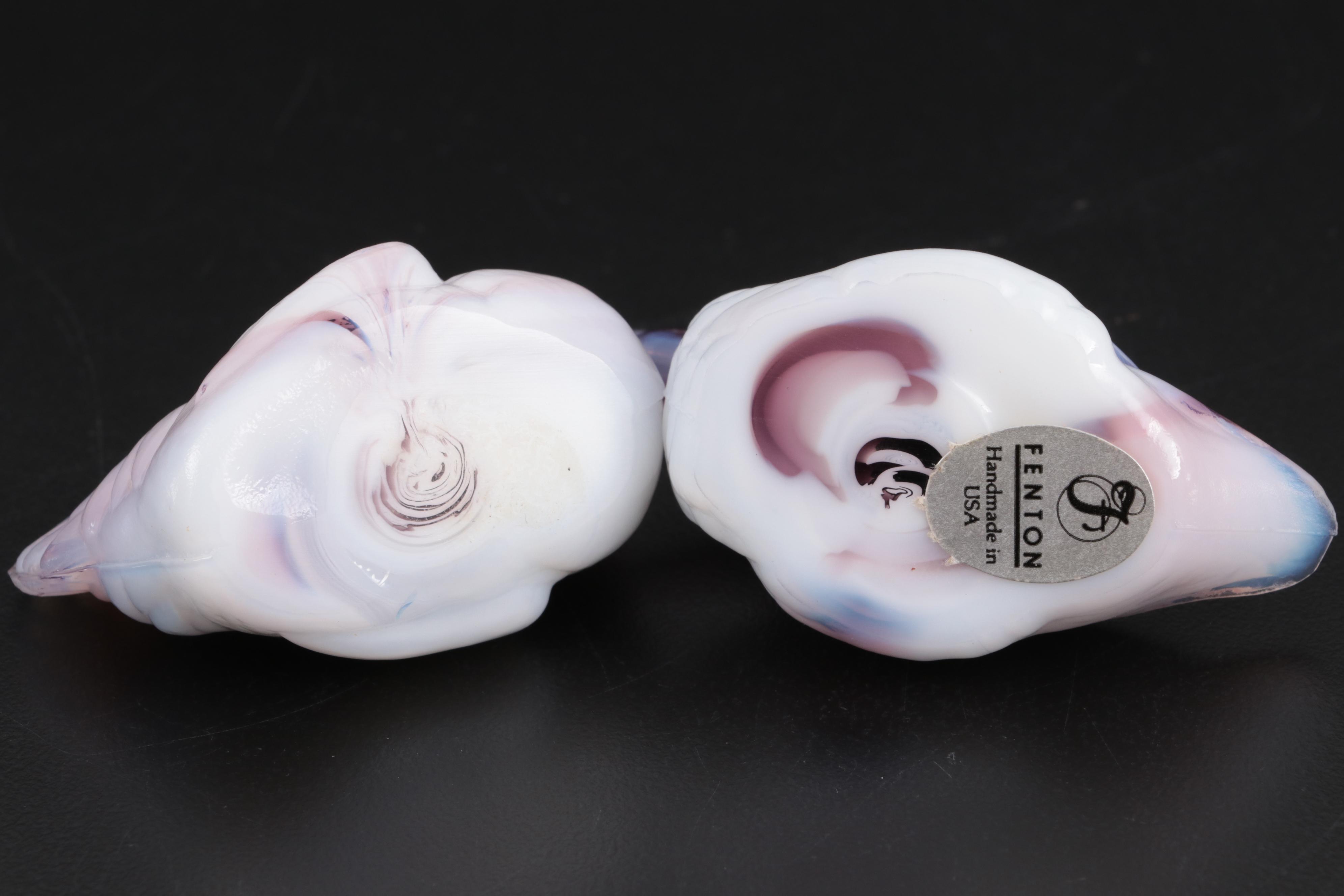 Fenton Carnival Glass "Sunfish" Figurines and Fenton Glass Figurines