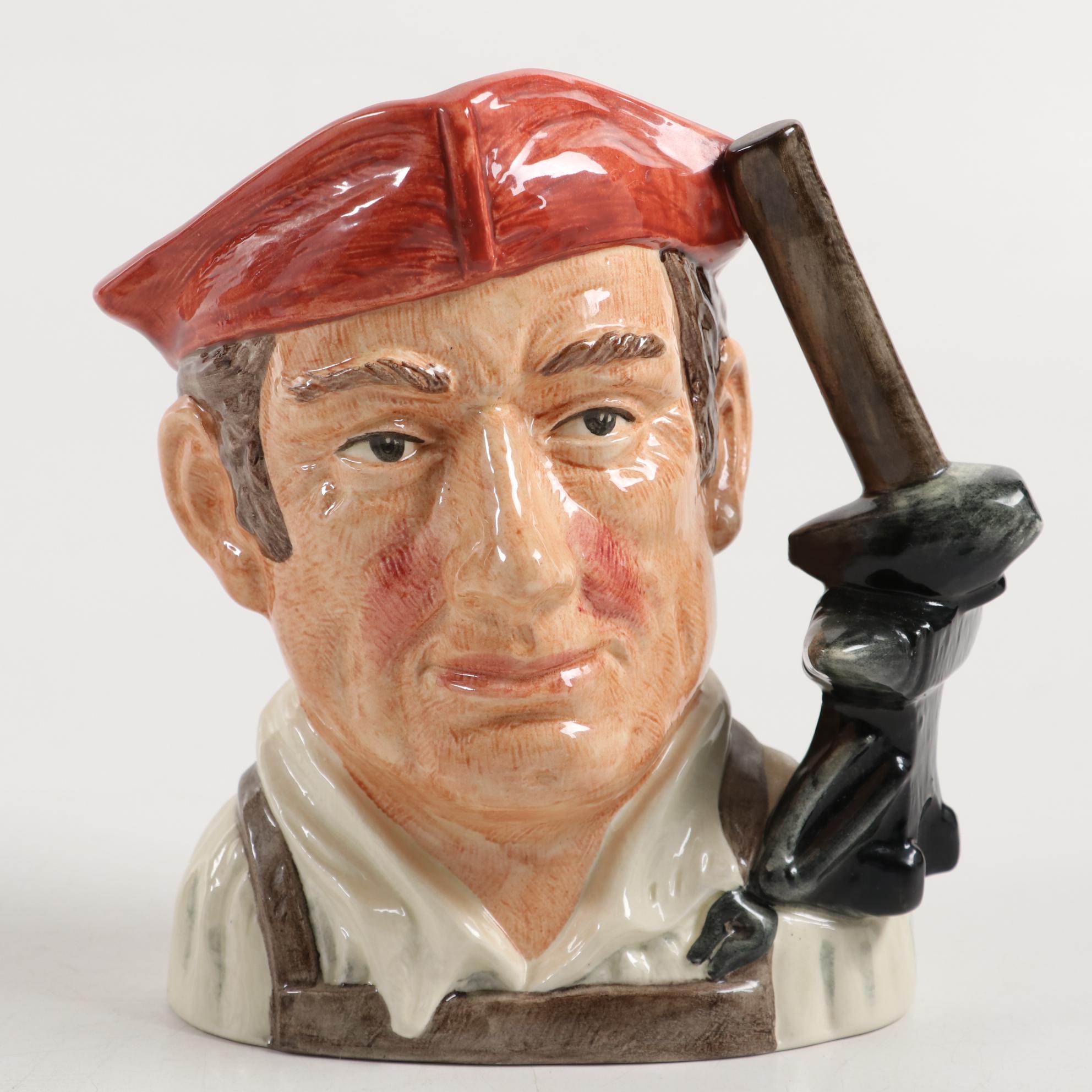 Royal Doulton "Lobster Man" and Other Toby Character Jugs, Mid-20th Century