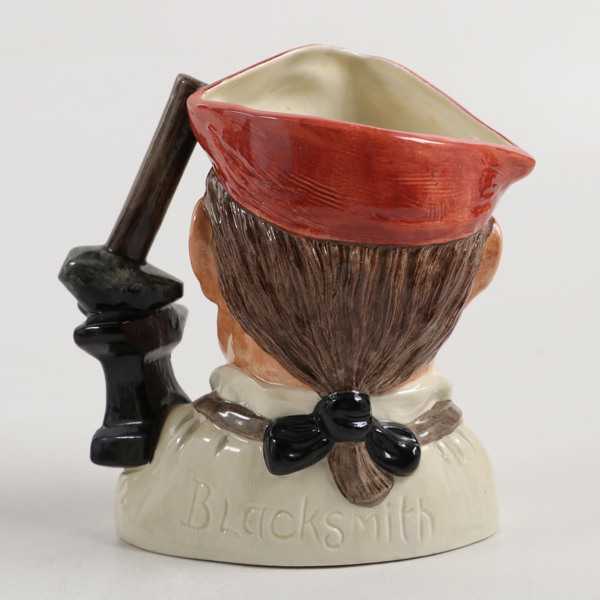 Royal Doulton "Lobster Man" and Other Toby Character Jugs, Mid-20th Century