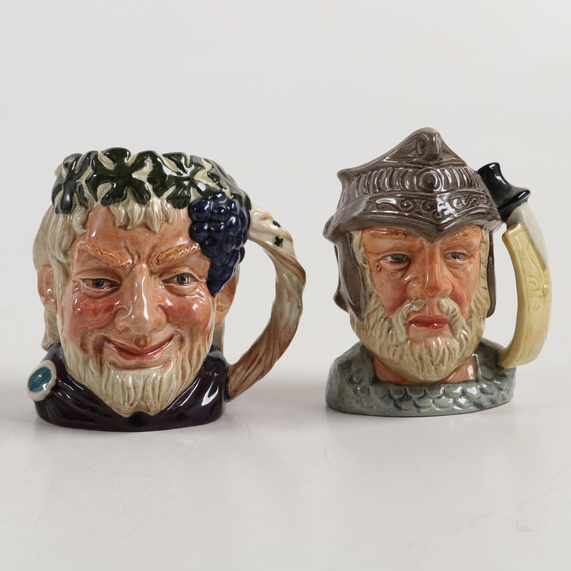 Royal Doulton "Lobster Man" and Other Toby Character Jugs, Mid-20th Century