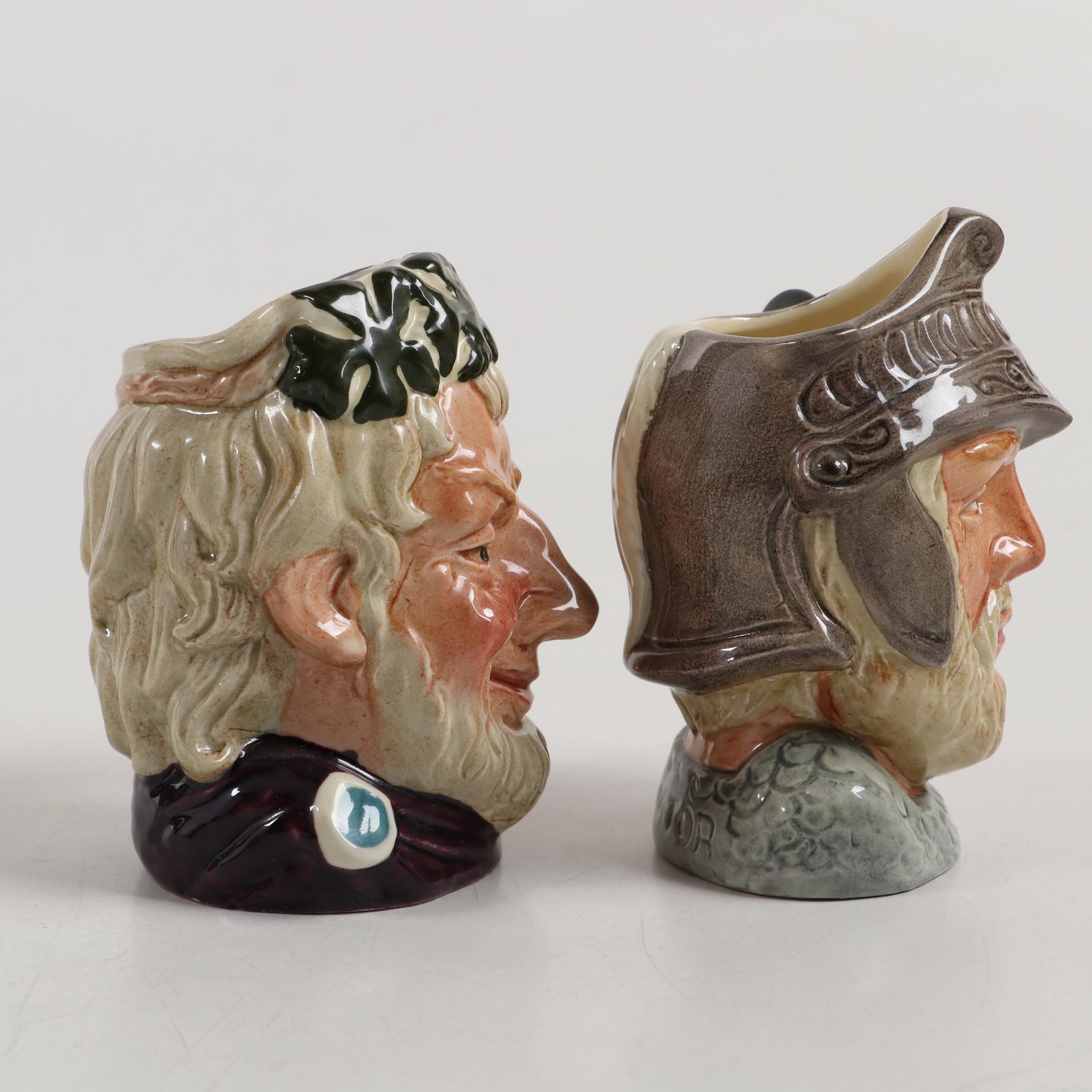 Royal Doulton "Lobster Man" and Other Toby Character Jugs, Mid-20th Century