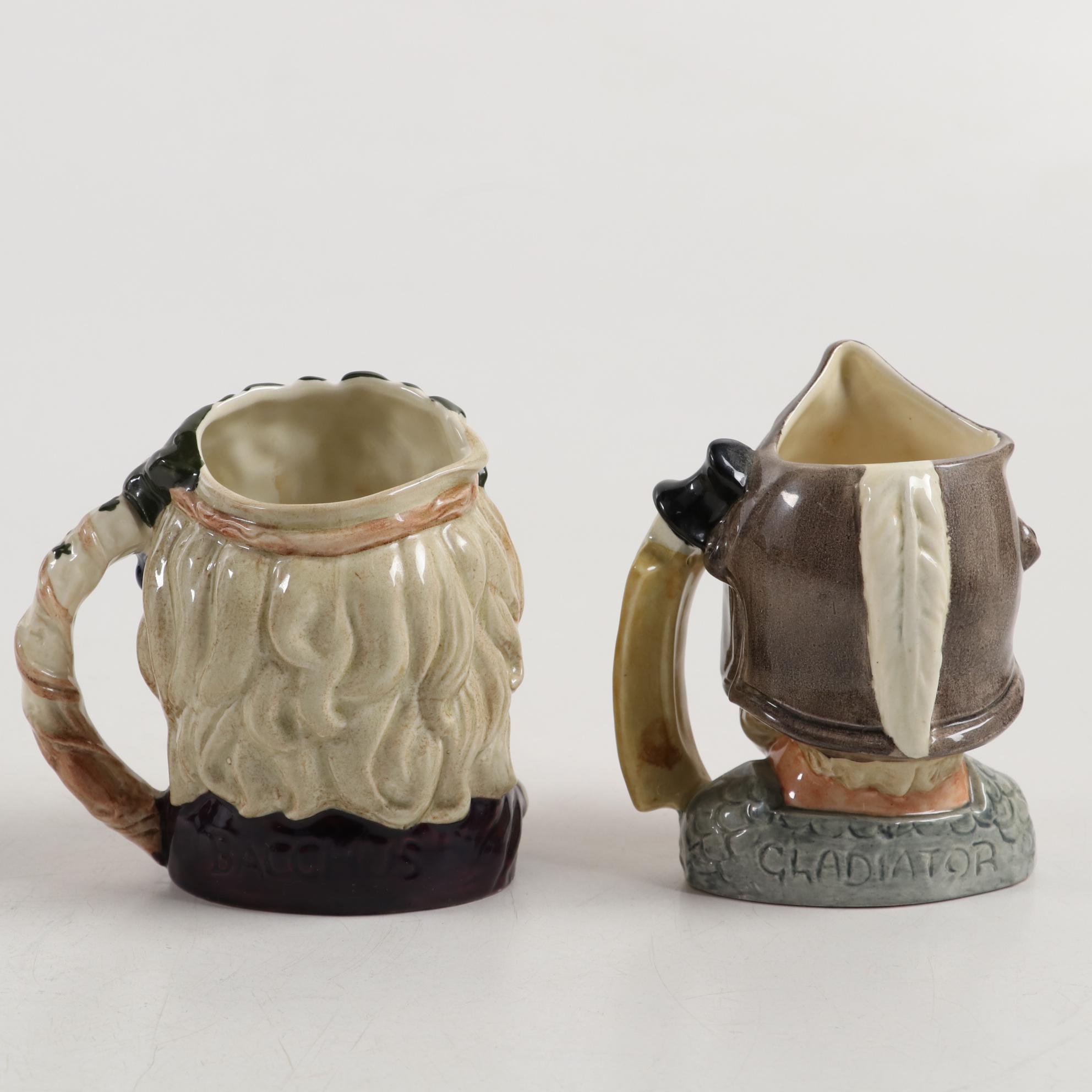 Royal Doulton "Lobster Man" and Other Toby Character Jugs, Mid-20th Century