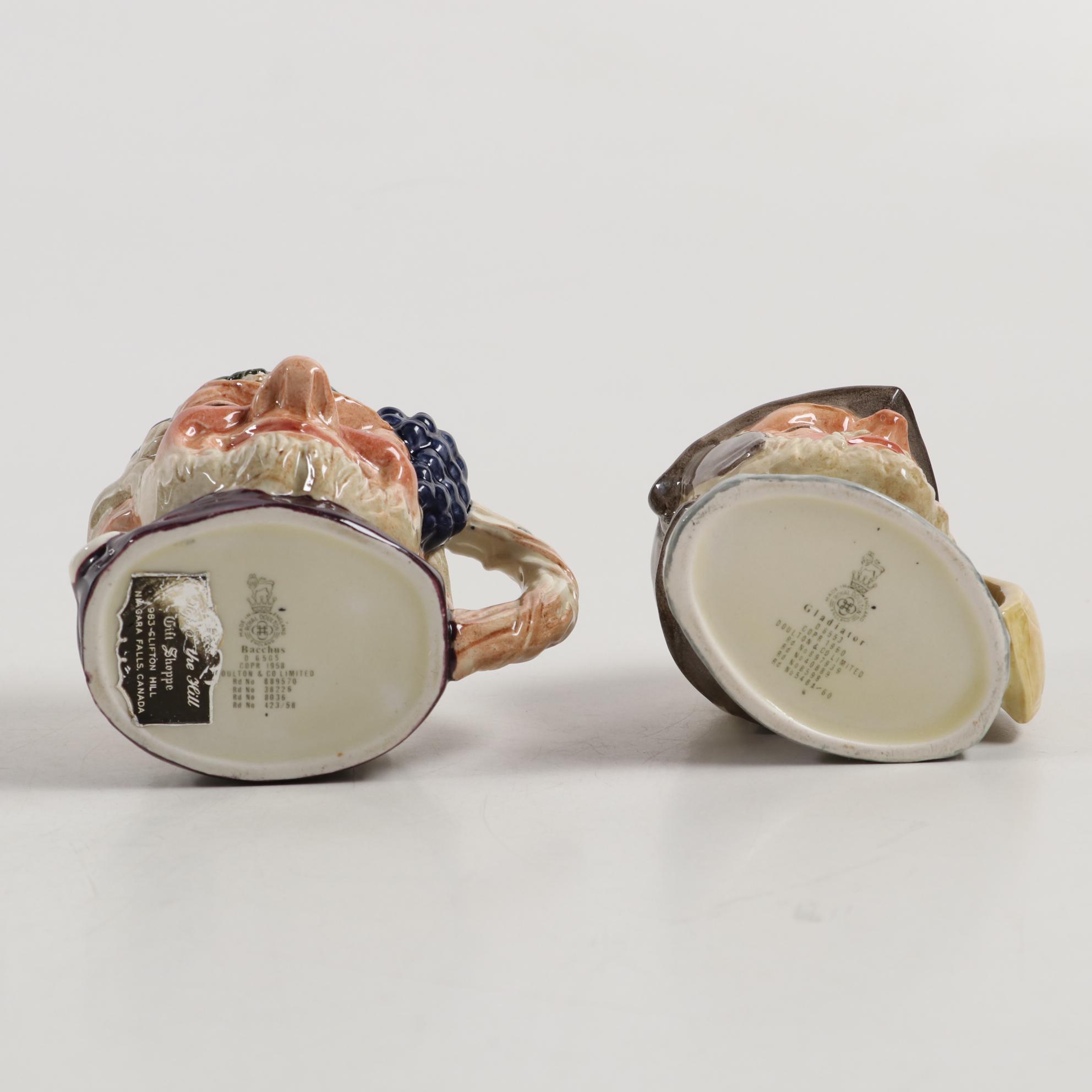 Royal Doulton "Lobster Man" and Other Toby Character Jugs, Mid-20th Century