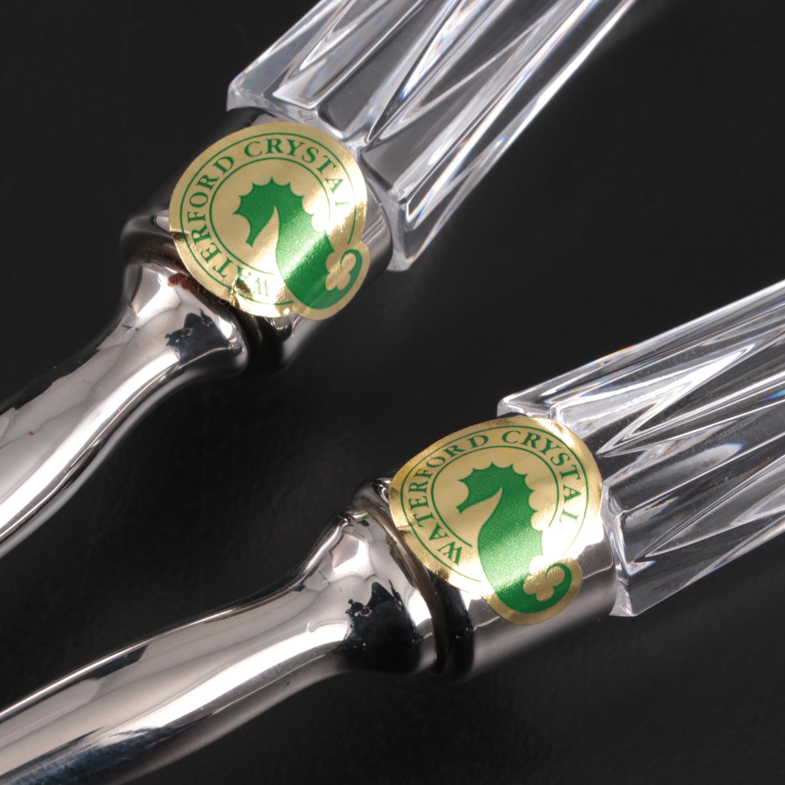 Waterford Crystal "Lismore" Salad Serving Set with Original Box