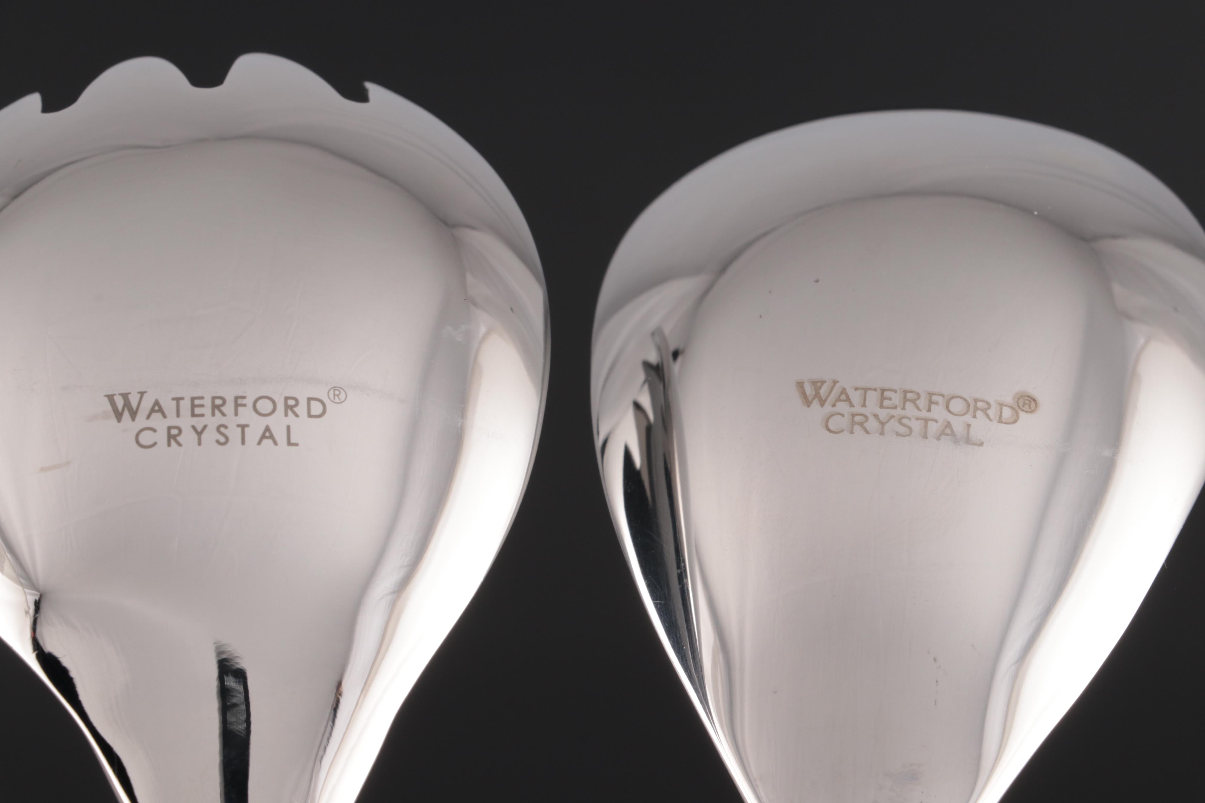 Waterford Crystal "Lismore" Salad Serving Set with Original Box