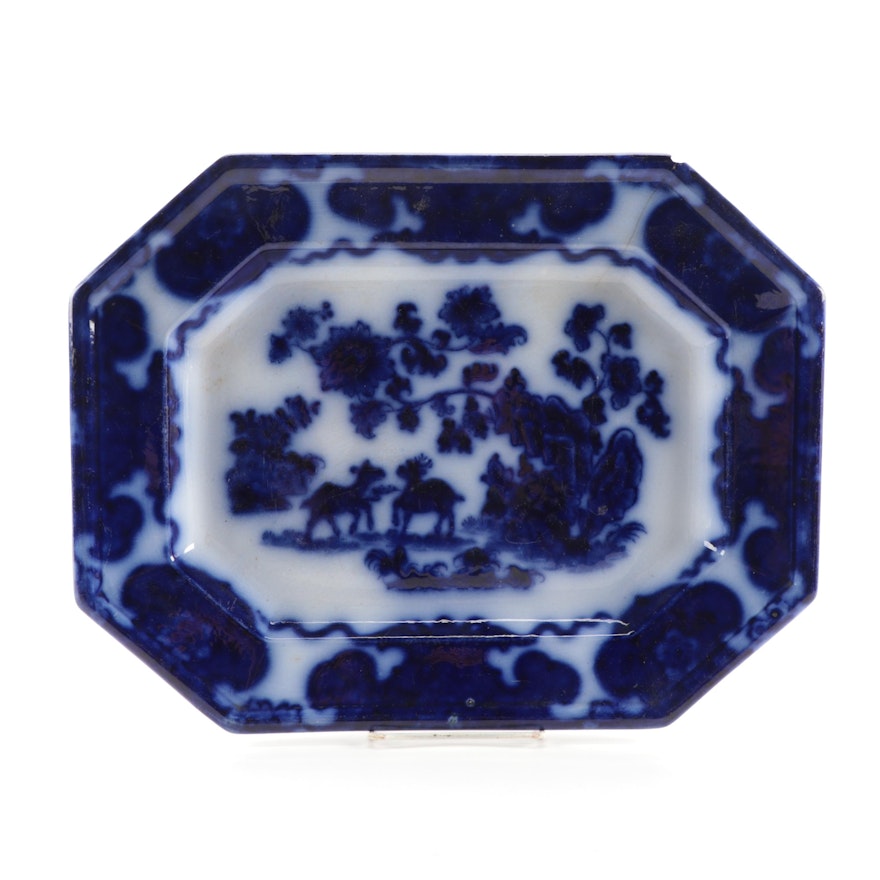 F. Morley & Co. Flow Blue Cashmere Platter