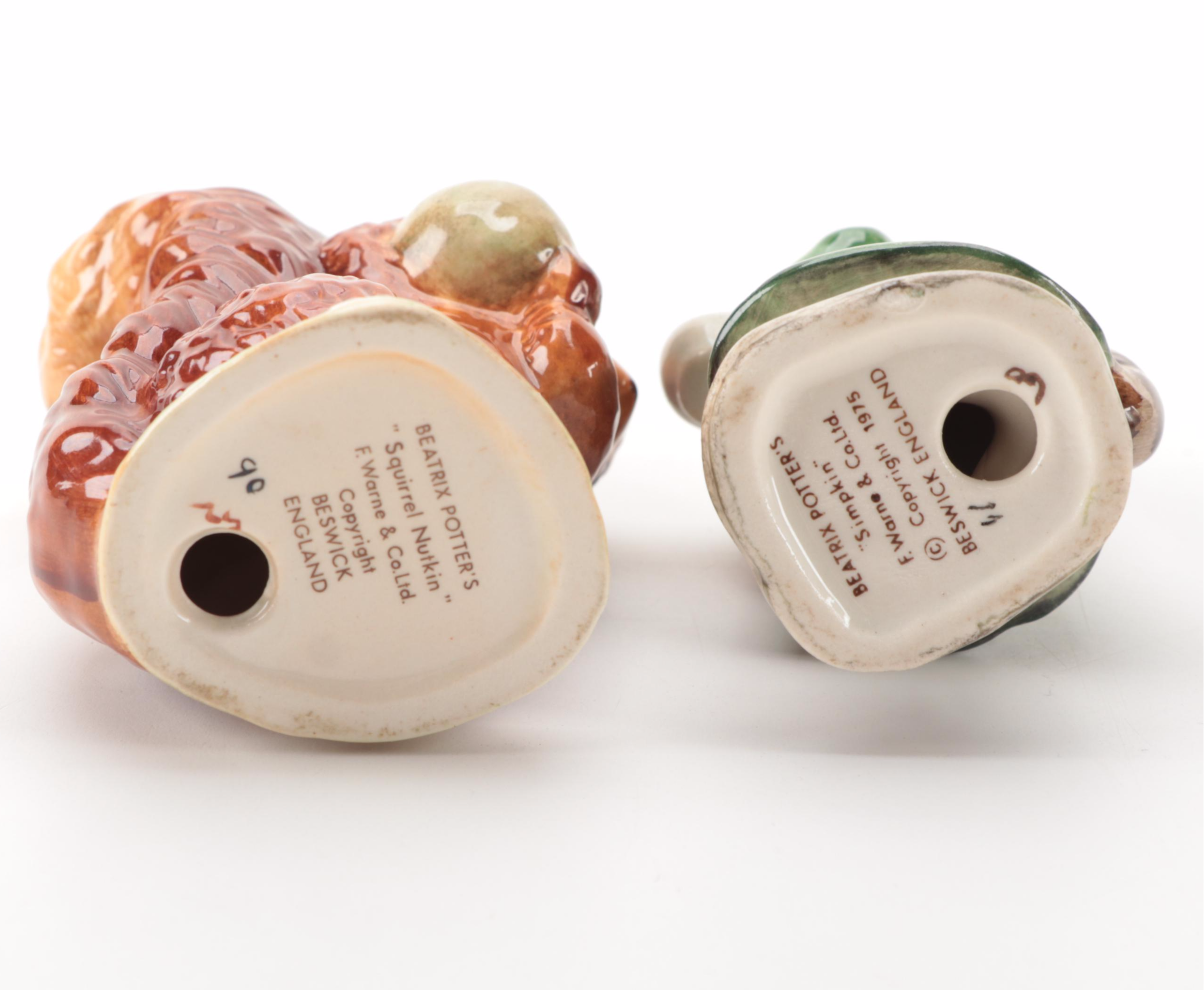 F. Warne & Co. Beatrix Potter Character Figurines