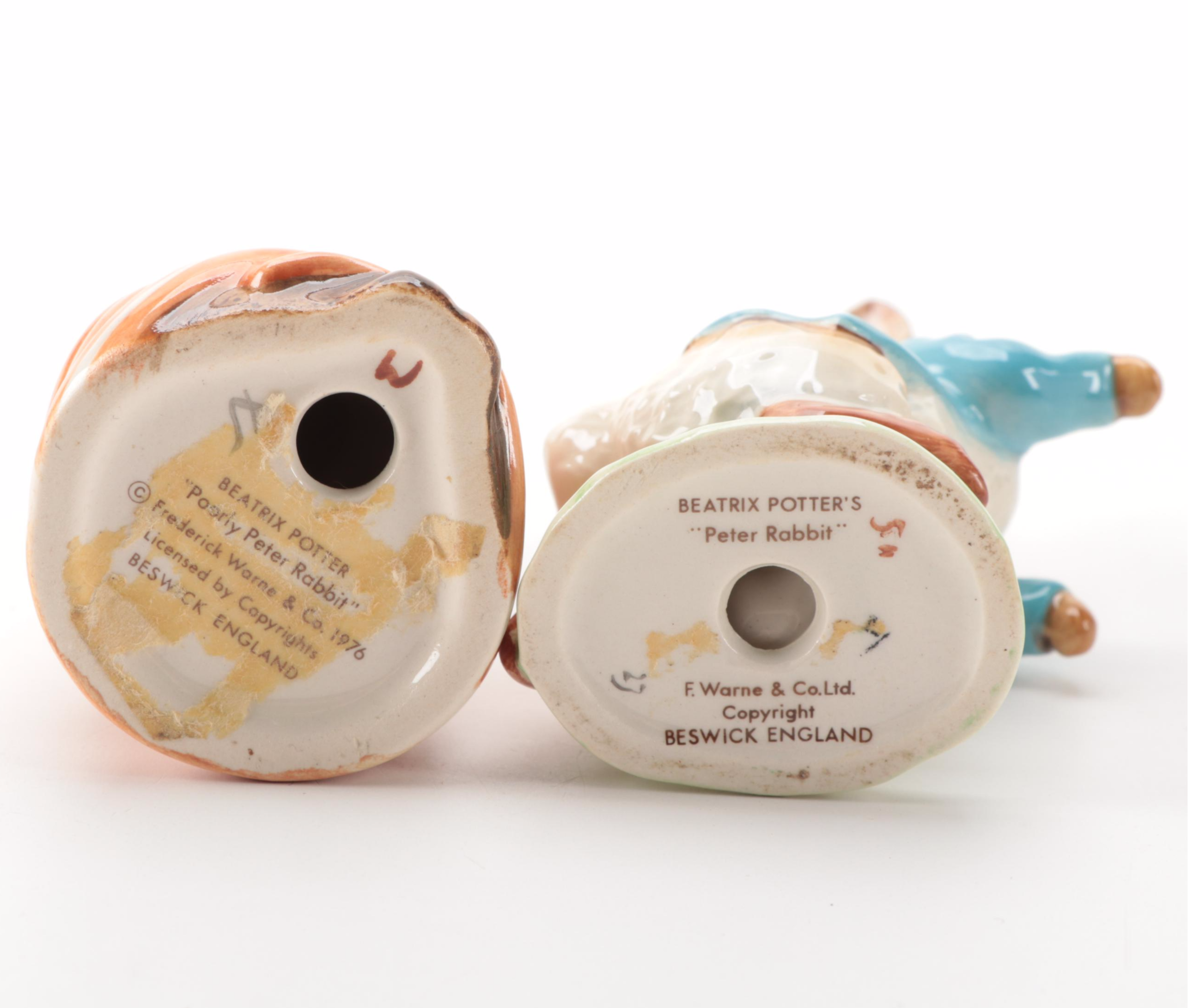 F. Warne & Co. Beatrix Potter Character Figurines