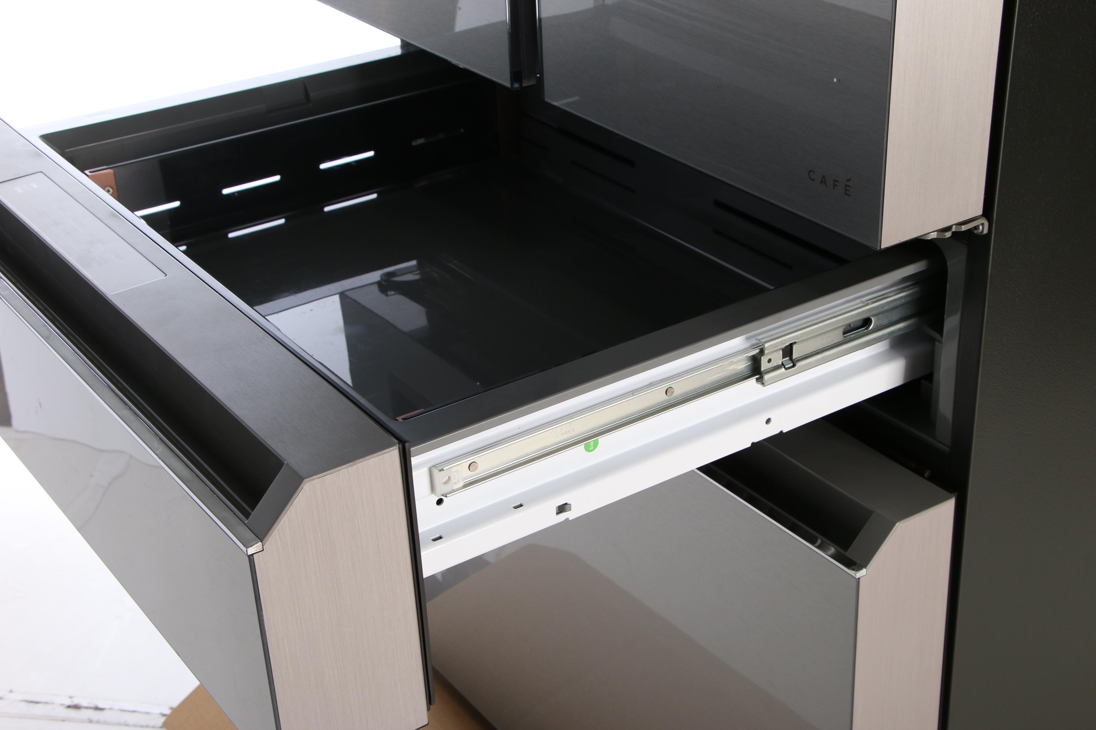 GE Café™ Platinum Glass Stainless Steel 27.6 Cu.Ft. French Door Refrigerator