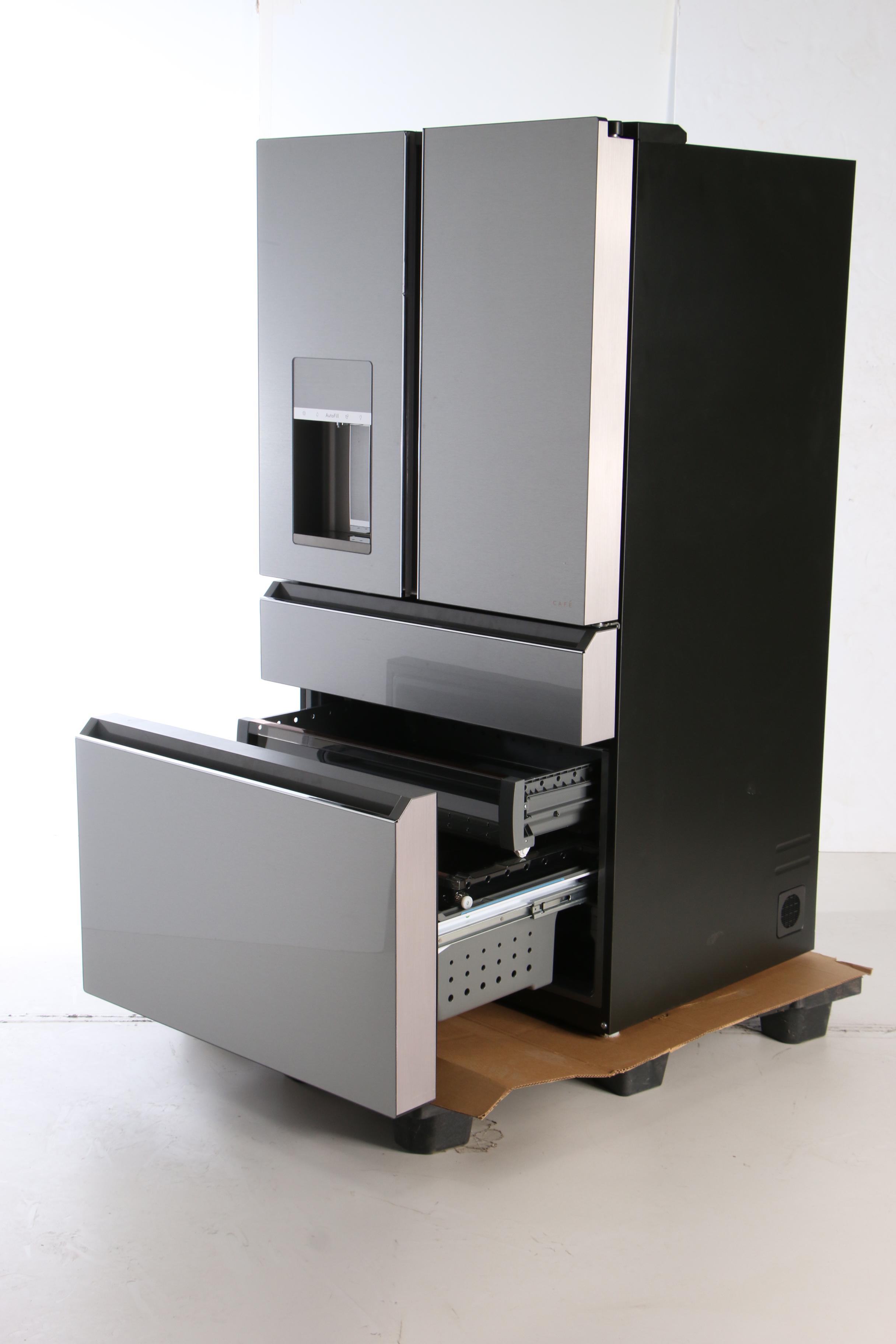 GE Café™ Platinum Glass Stainless Steel 27.6 Cu.Ft. French Door Refrigerator