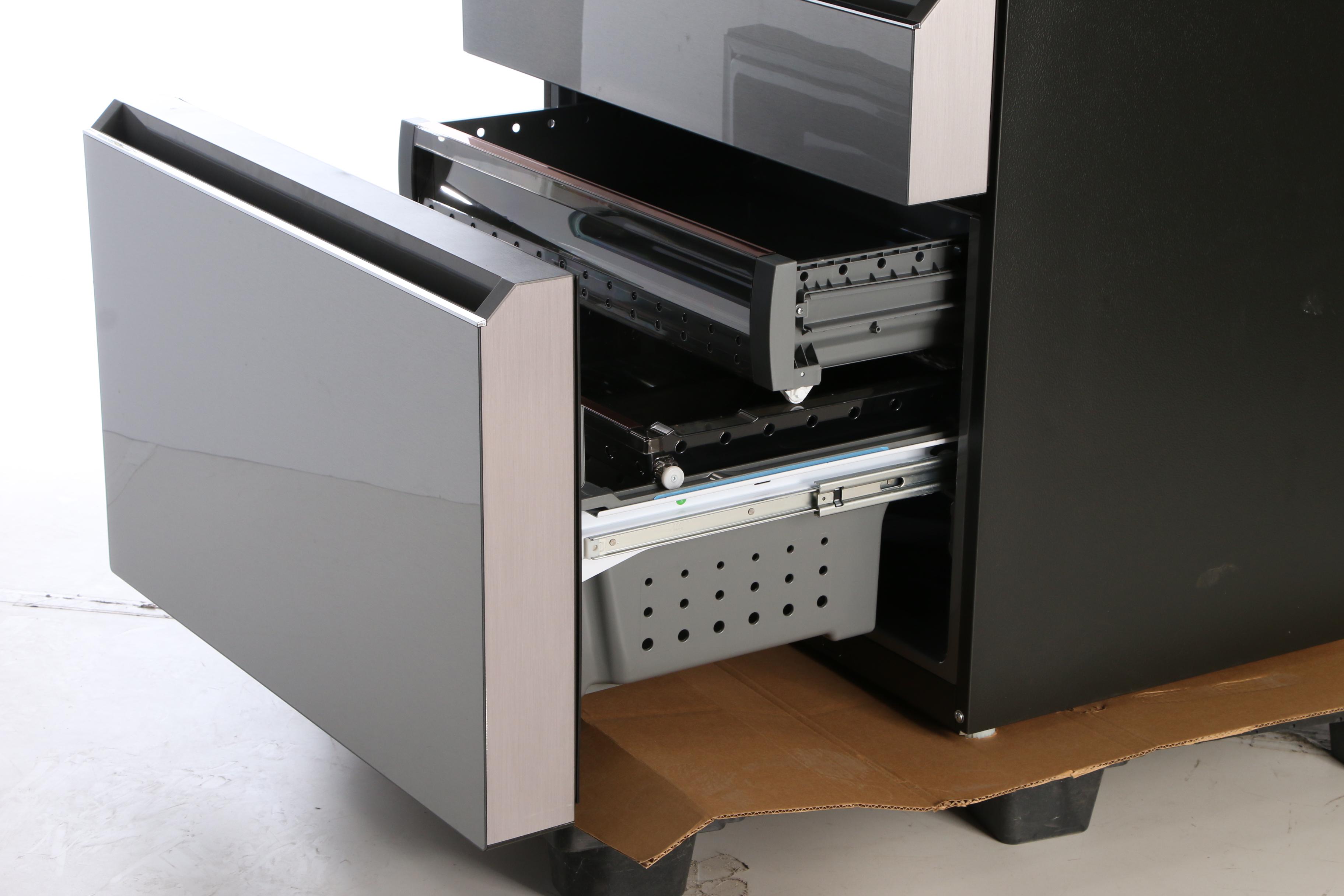 GE Café™ Platinum Glass Stainless Steel 27.6 Cu.Ft. French Door Refrigerator