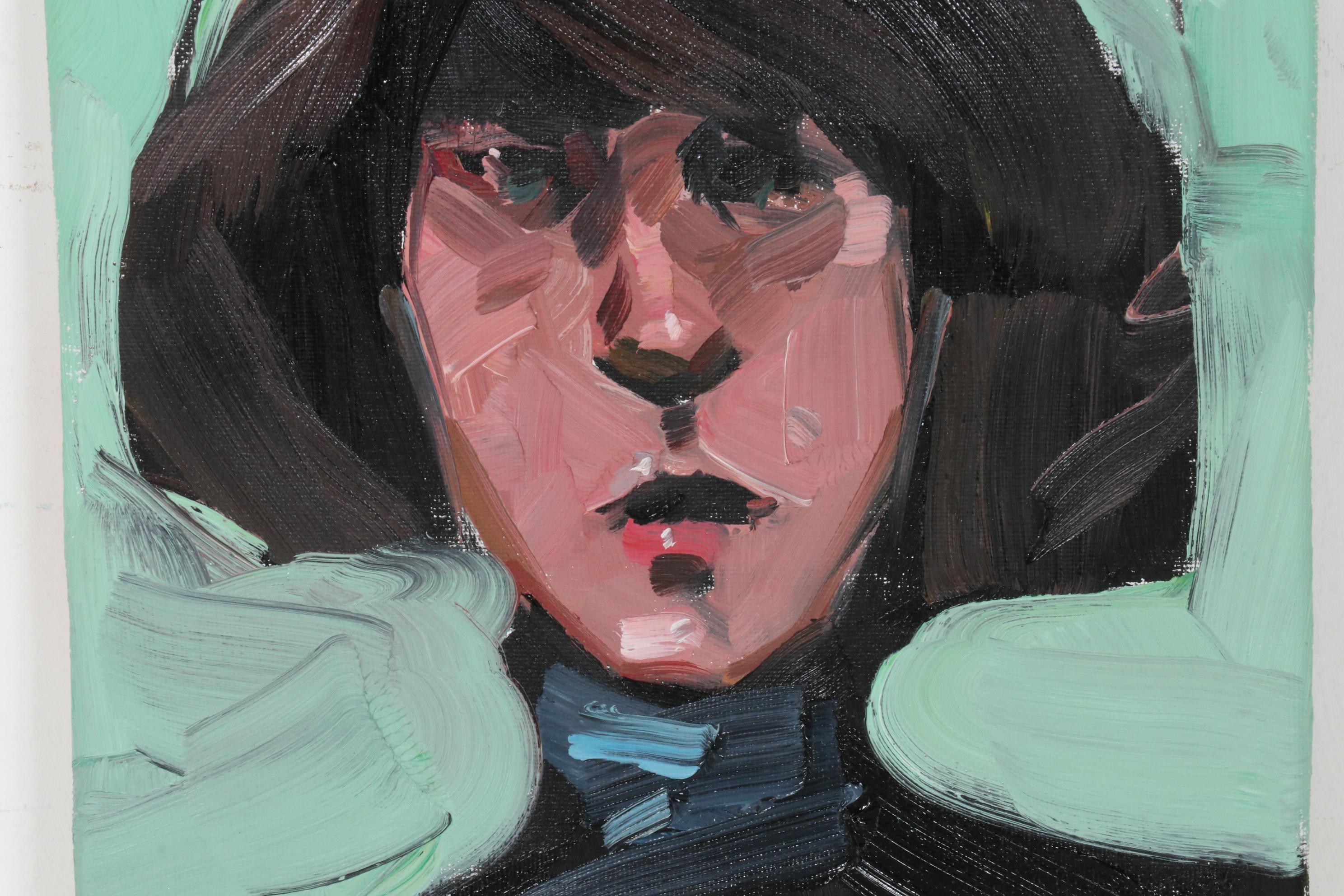 Jose Truijillo Oil Painting "Chic Bob," 2020