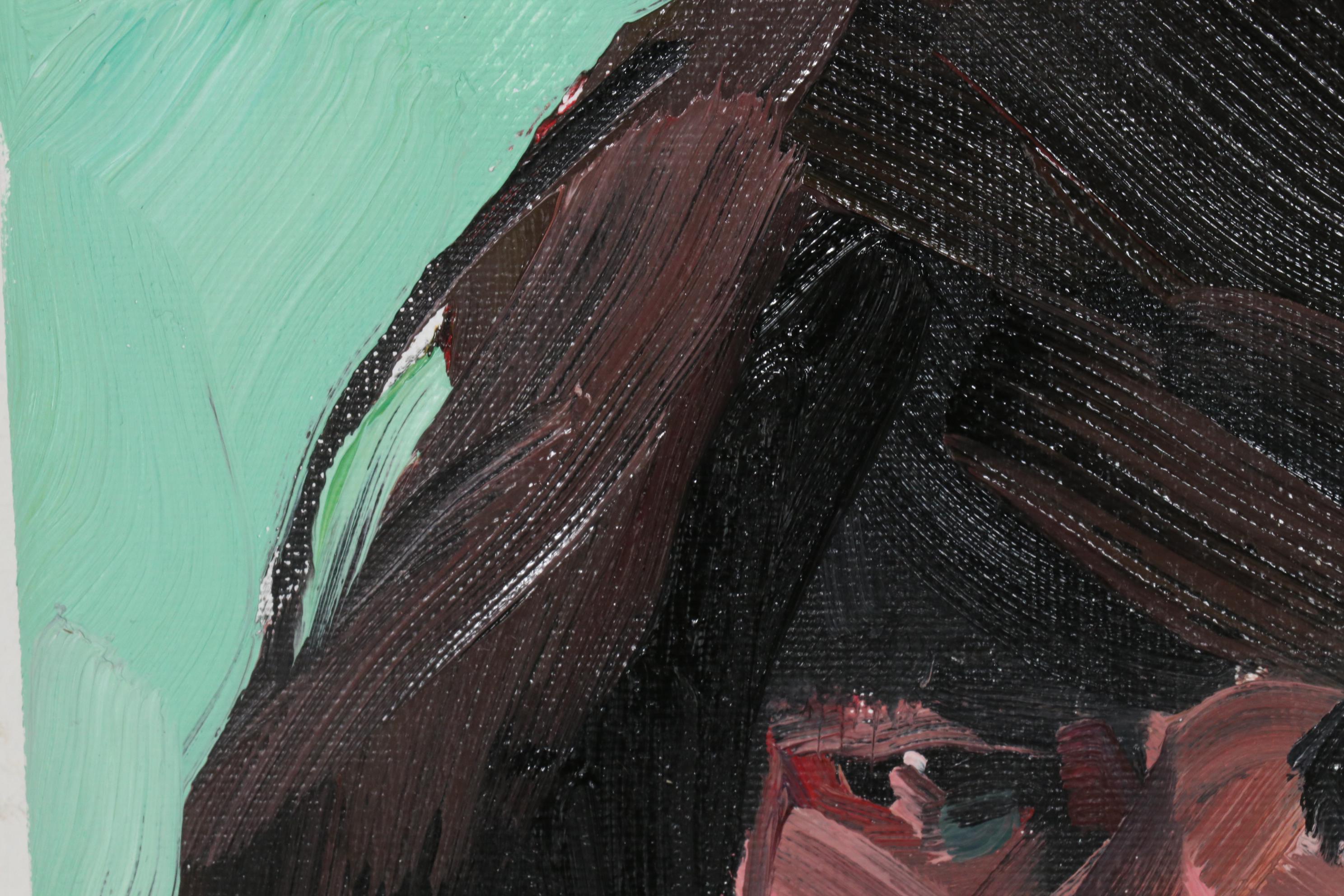 Jose Truijillo Oil Painting "Chic Bob," 2020