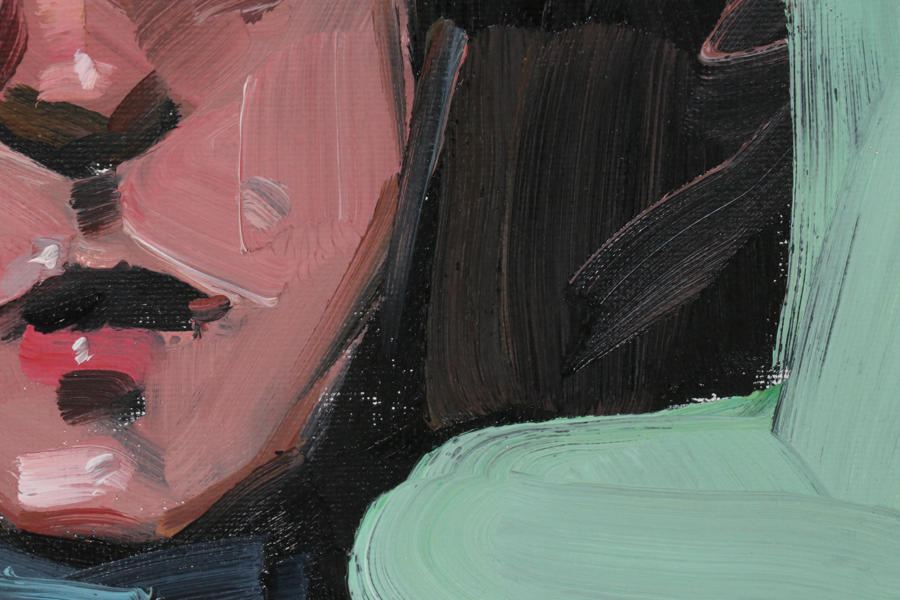 Jose Truijillo Oil Painting "Chic Bob," 2020