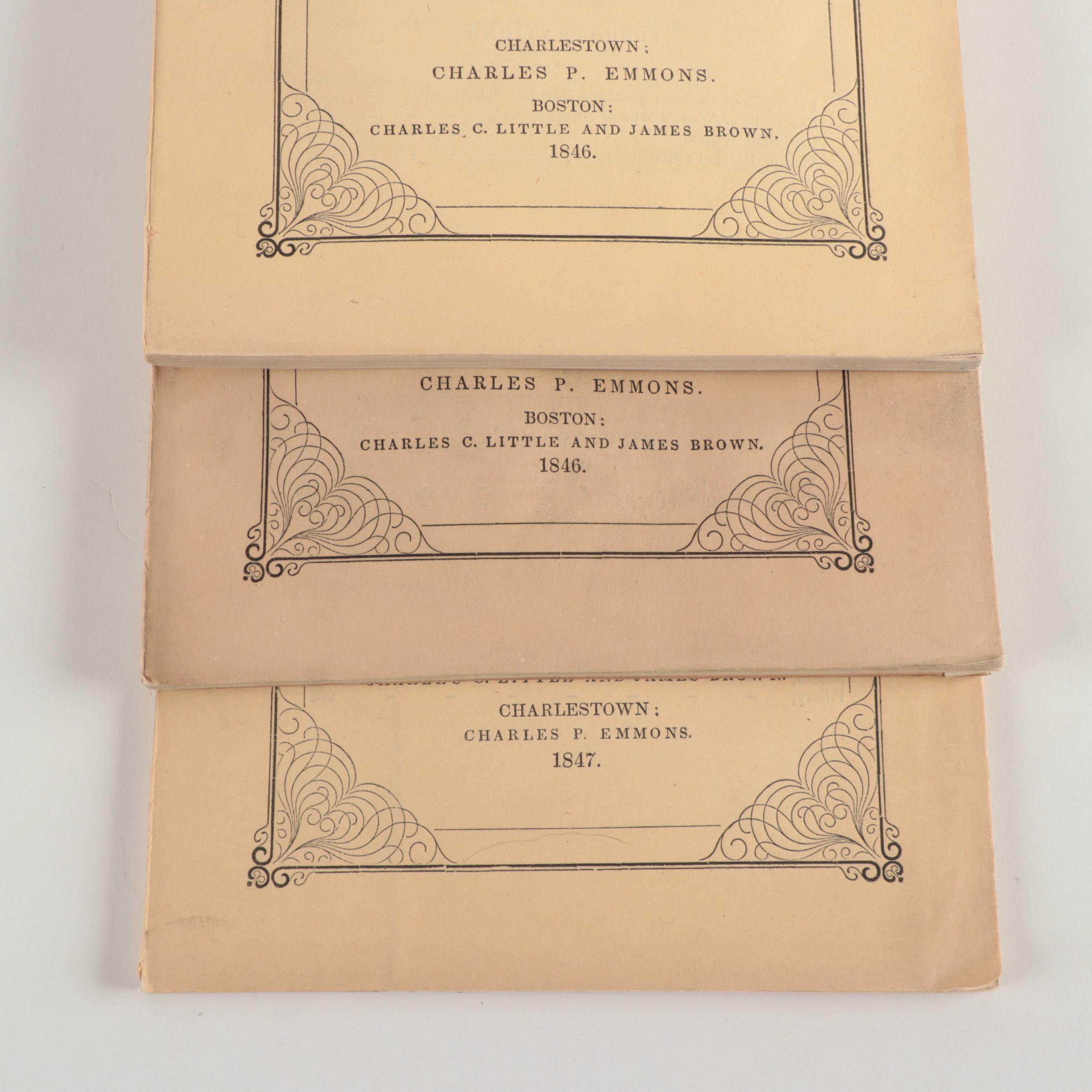 Richard Frothingham's "The History of Charlestown, Massachusetts" First Editions