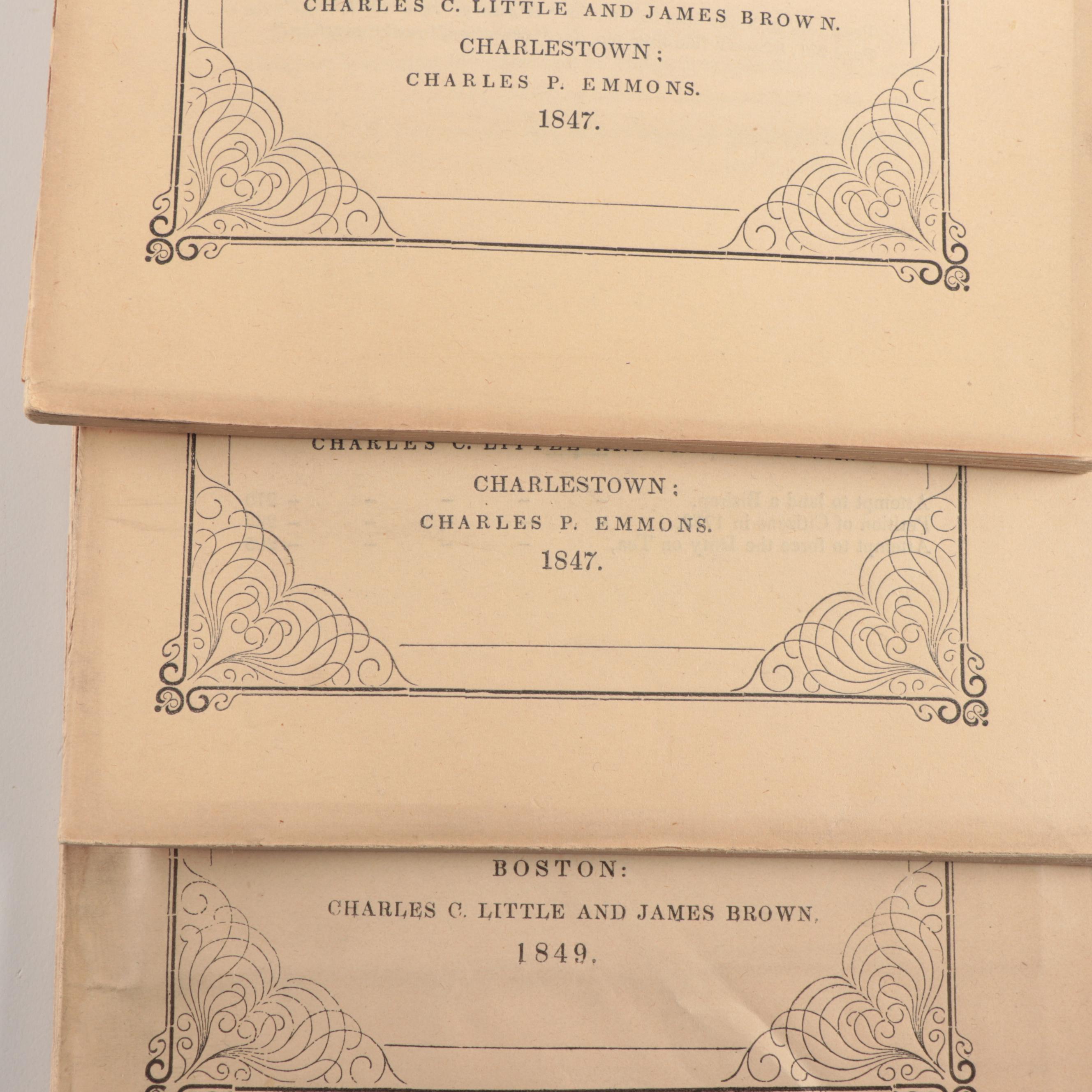 Richard Frothingham's "The History of Charlestown, Massachusetts" First Editions