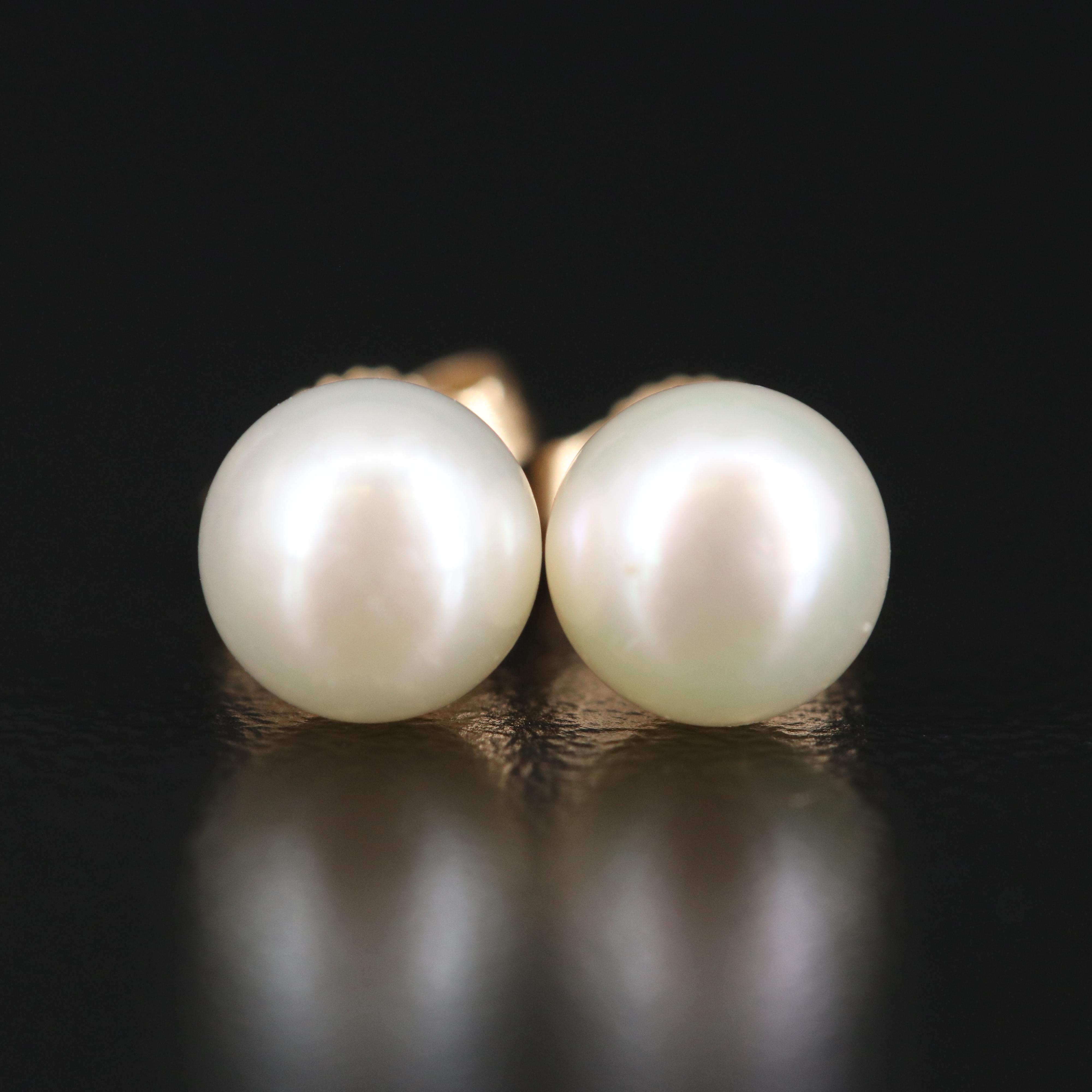 14K Pearl Bracelet and Earring Set