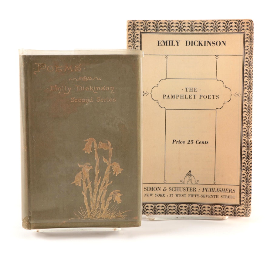 Emily Dickinson Poetry Books Including "Poems by Emily Dickinson" Second Series