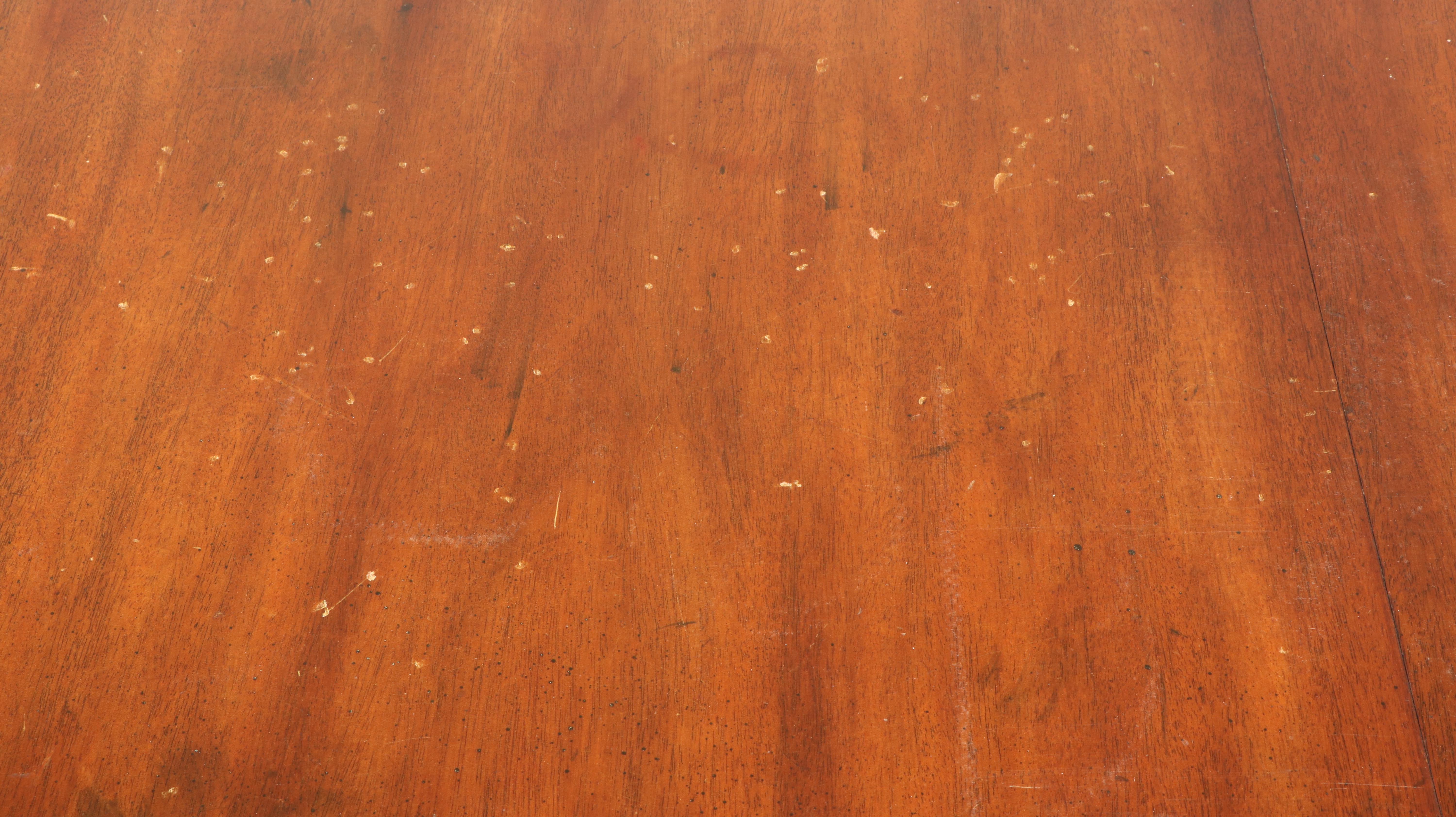 Baker Chippendale Style Mahogany Dining Table with Six Chairs, Mid-20th Century