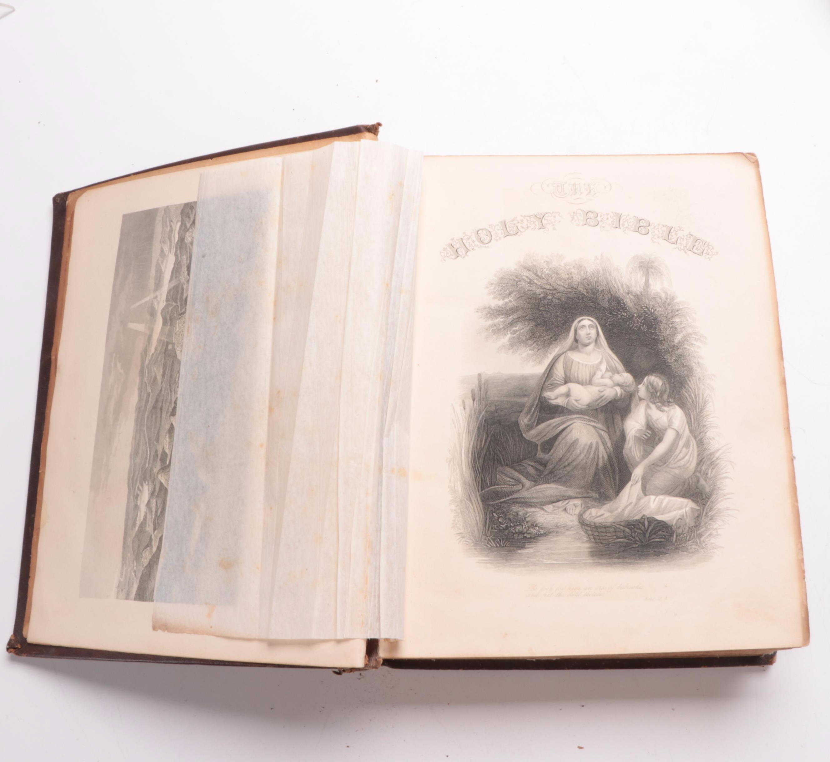 1869 "Illustrated Polyglot Family Bible" and Other 19th Century Family Bibles