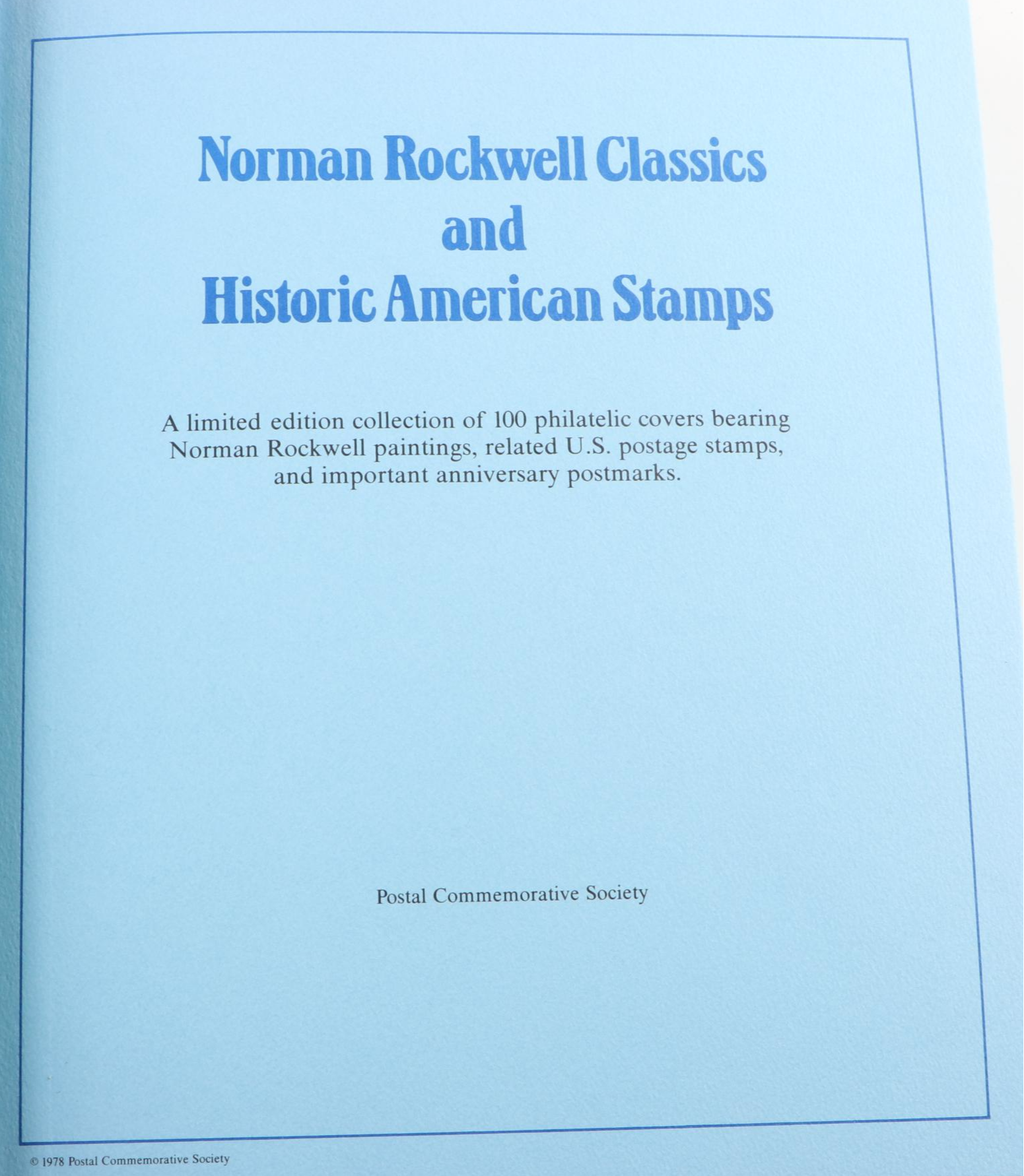 Norman Rockwell First Day Postal Covers with Cachets and Historic Stamps