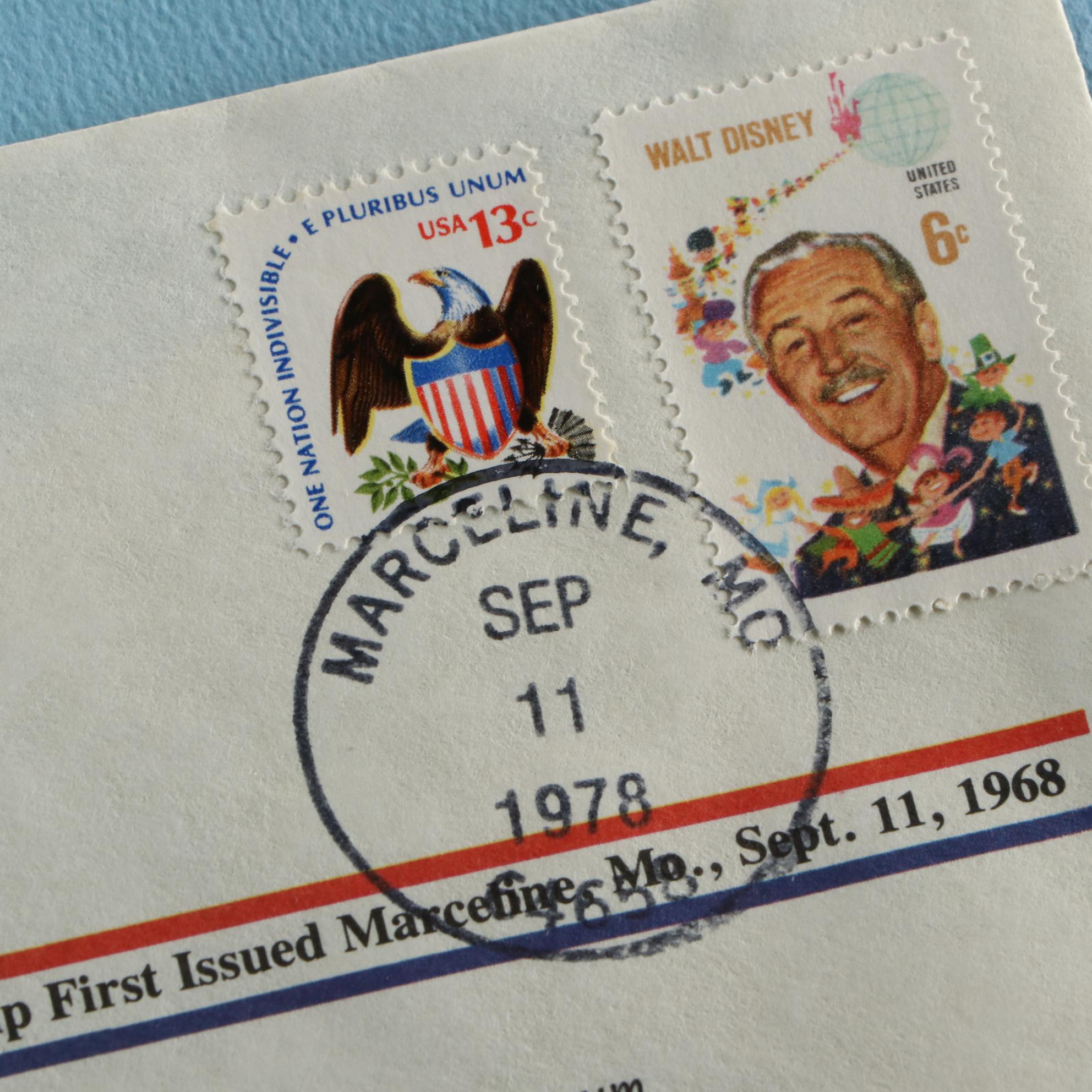 Norman Rockwell First Day Postal Covers with Cachets and Historic Stamps