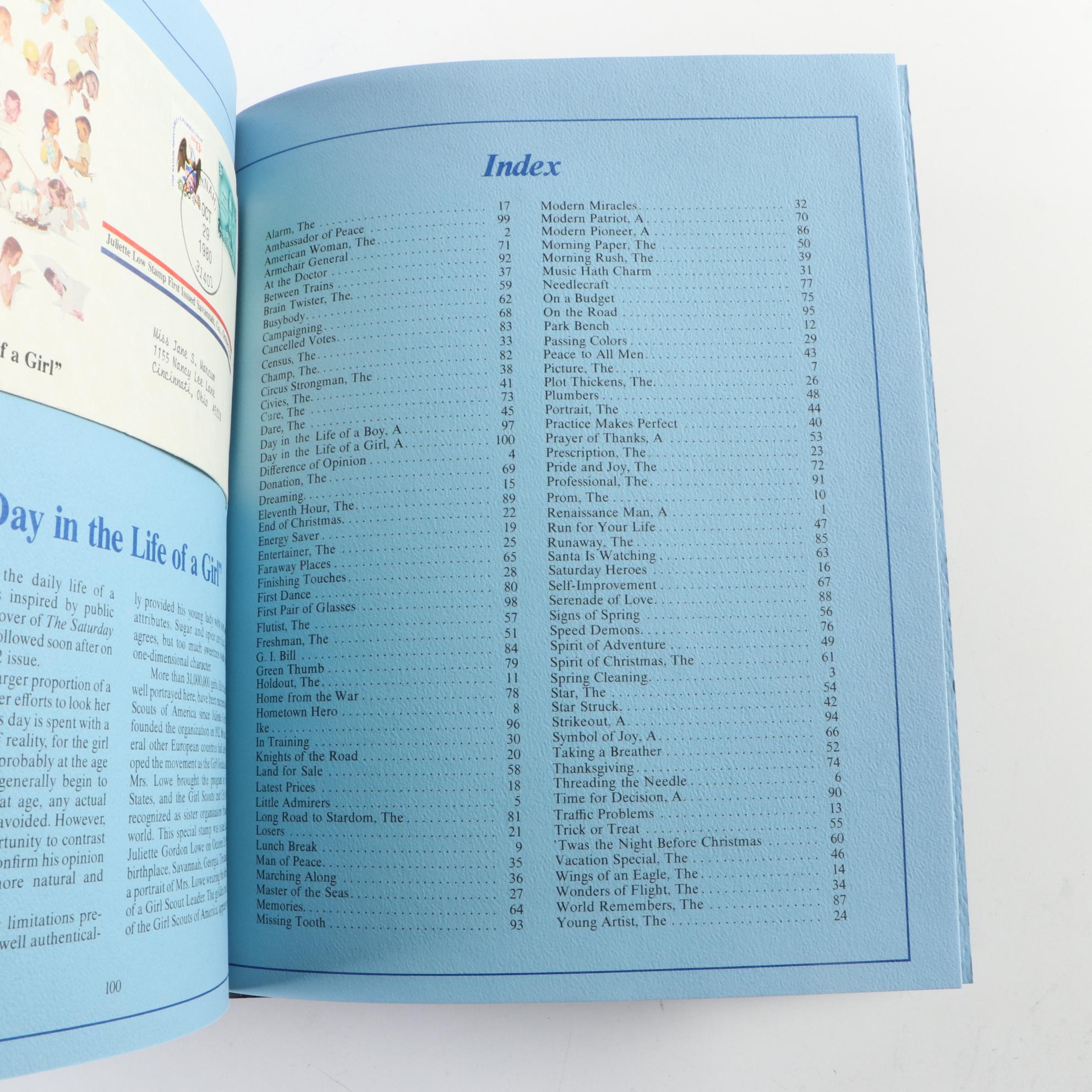 Norman Rockwell First Day Postal Covers with Cachets and Historic Stamps