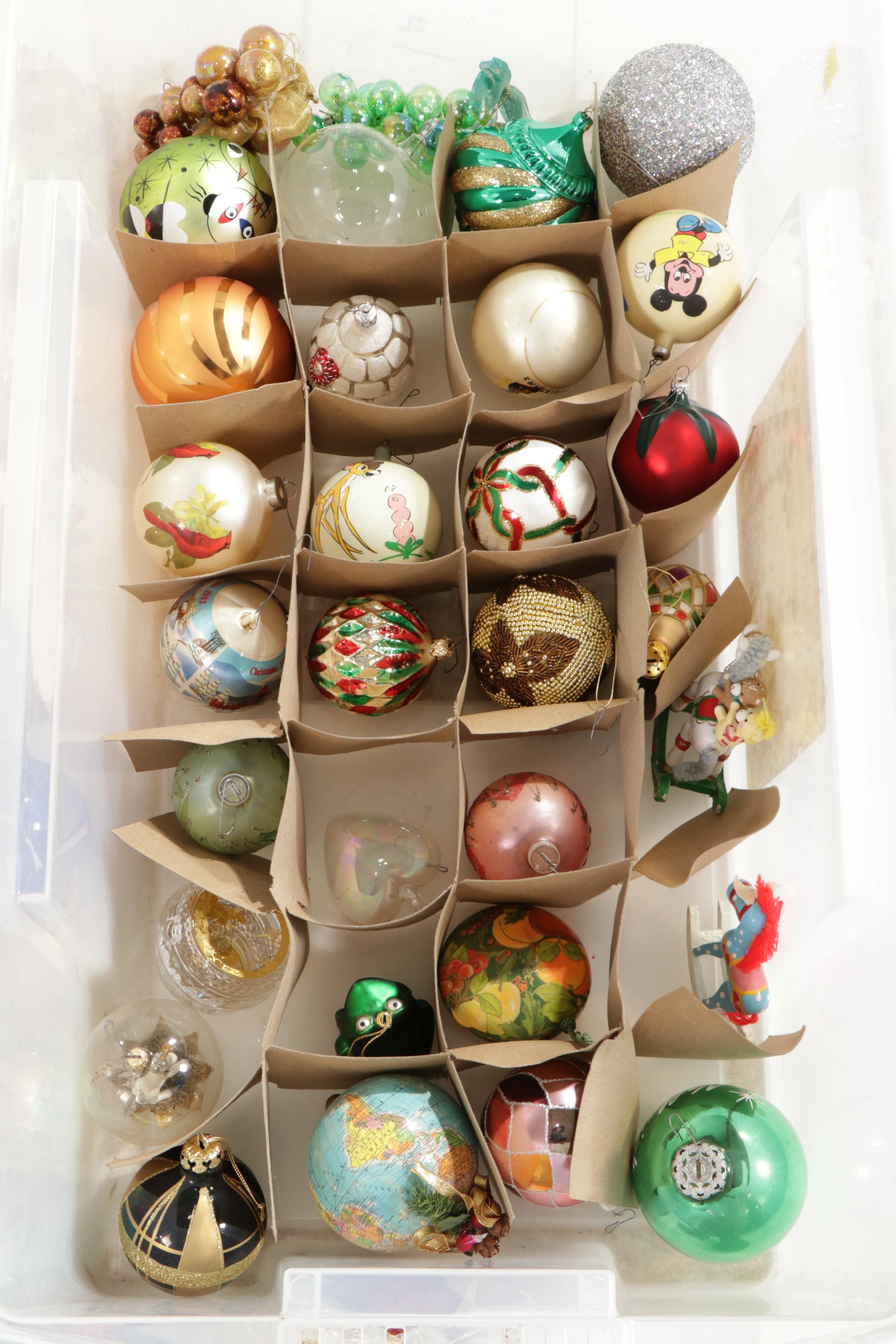 Blown Glass and Other Christmas Ornaments and Decor