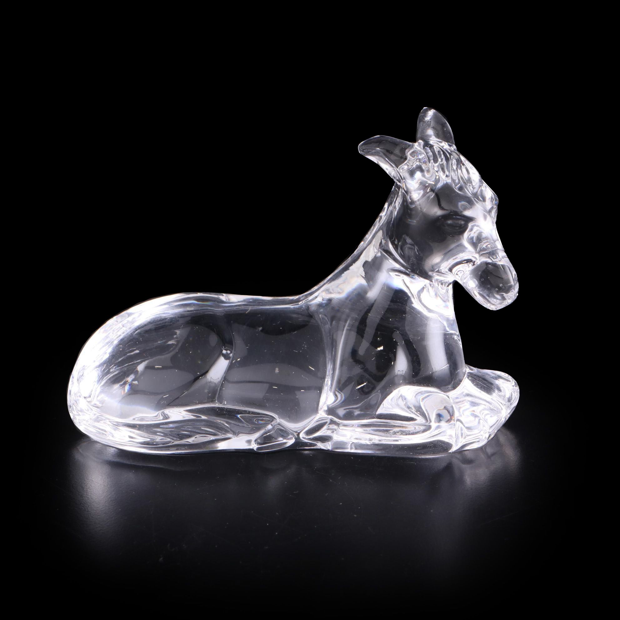Waterford Crystal Nativity Donkey Figurine